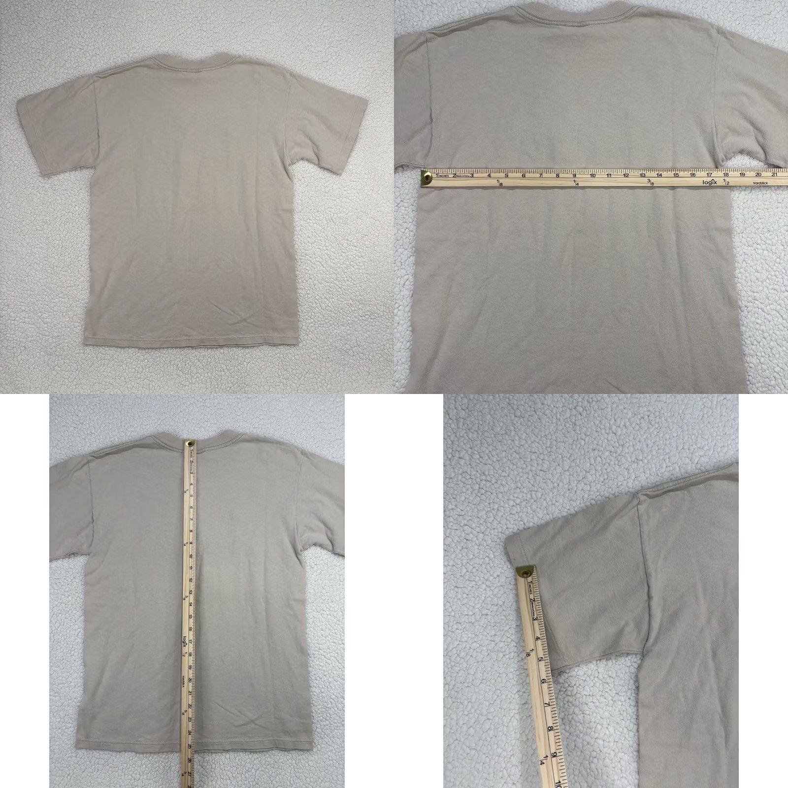 Vintage VINTAGE Desert Heat Shirt Mens M Beige Cotton Short Sleeve Embroidered Leaves USA Graphic Tee Size US M / EU 48-50 / 2 - 8 Thumbnail