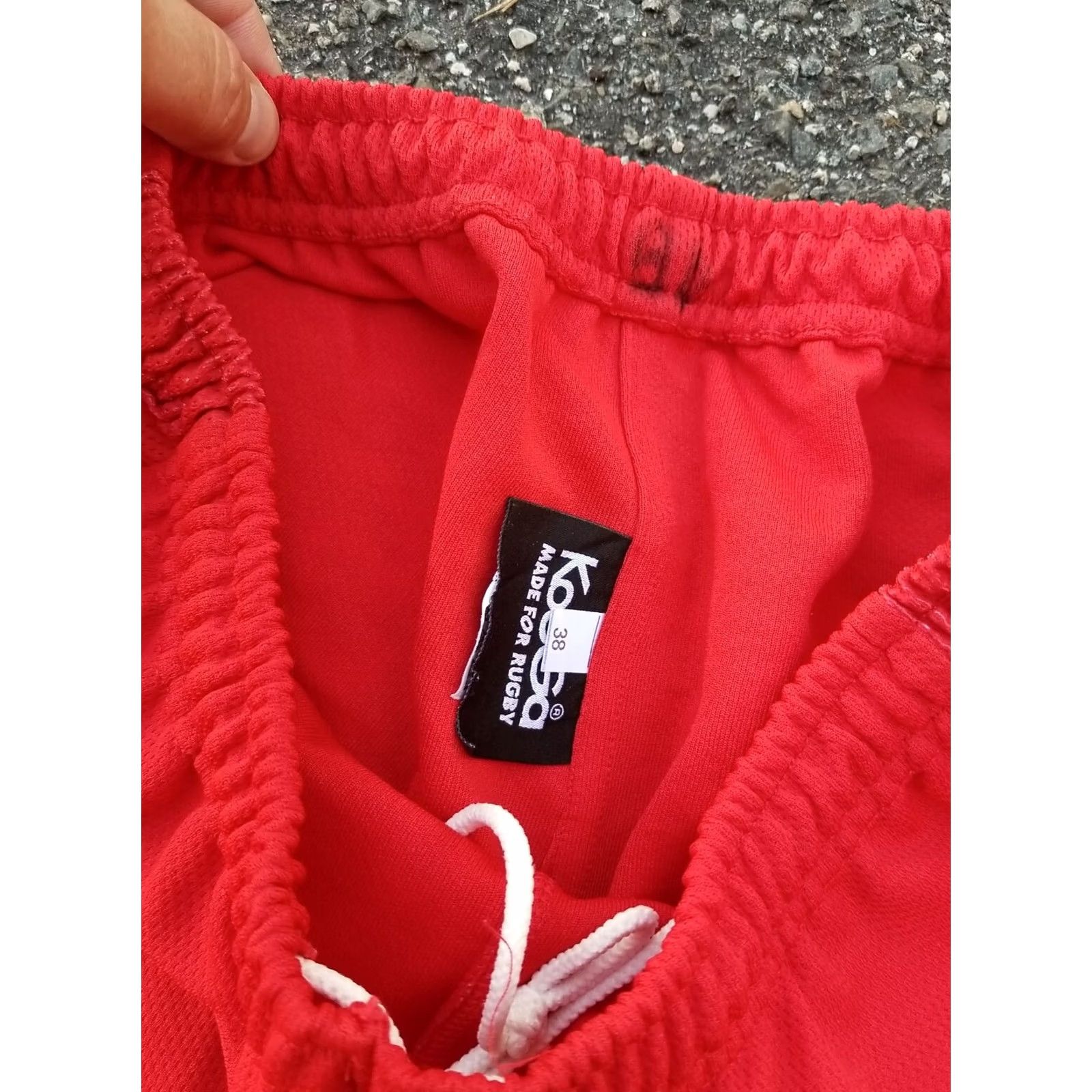 Vintage VINTAGE DRIFTERS FOOTBALL CLUB RUGBY DUBAI 2006 Kooga Rugby Shorts Size 38 Red Men's Shorts 38 Regular Lightweight Drawstring Elastic Waist Size US 26 / EU 42 - 3 Thumbnail