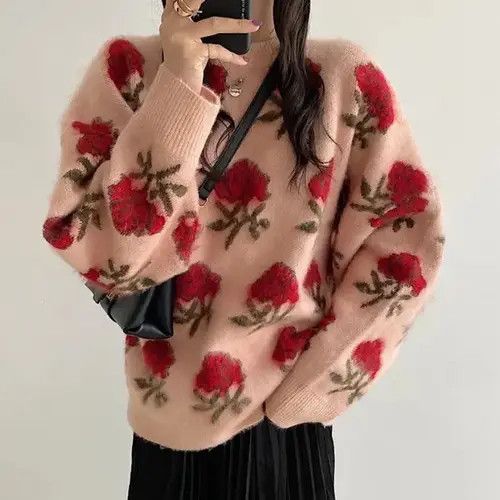 Japanese Brand × Vintage ZOKI Designed Women Jumper Elegant Korean Size ONE SIZE - 3 Thumbnail