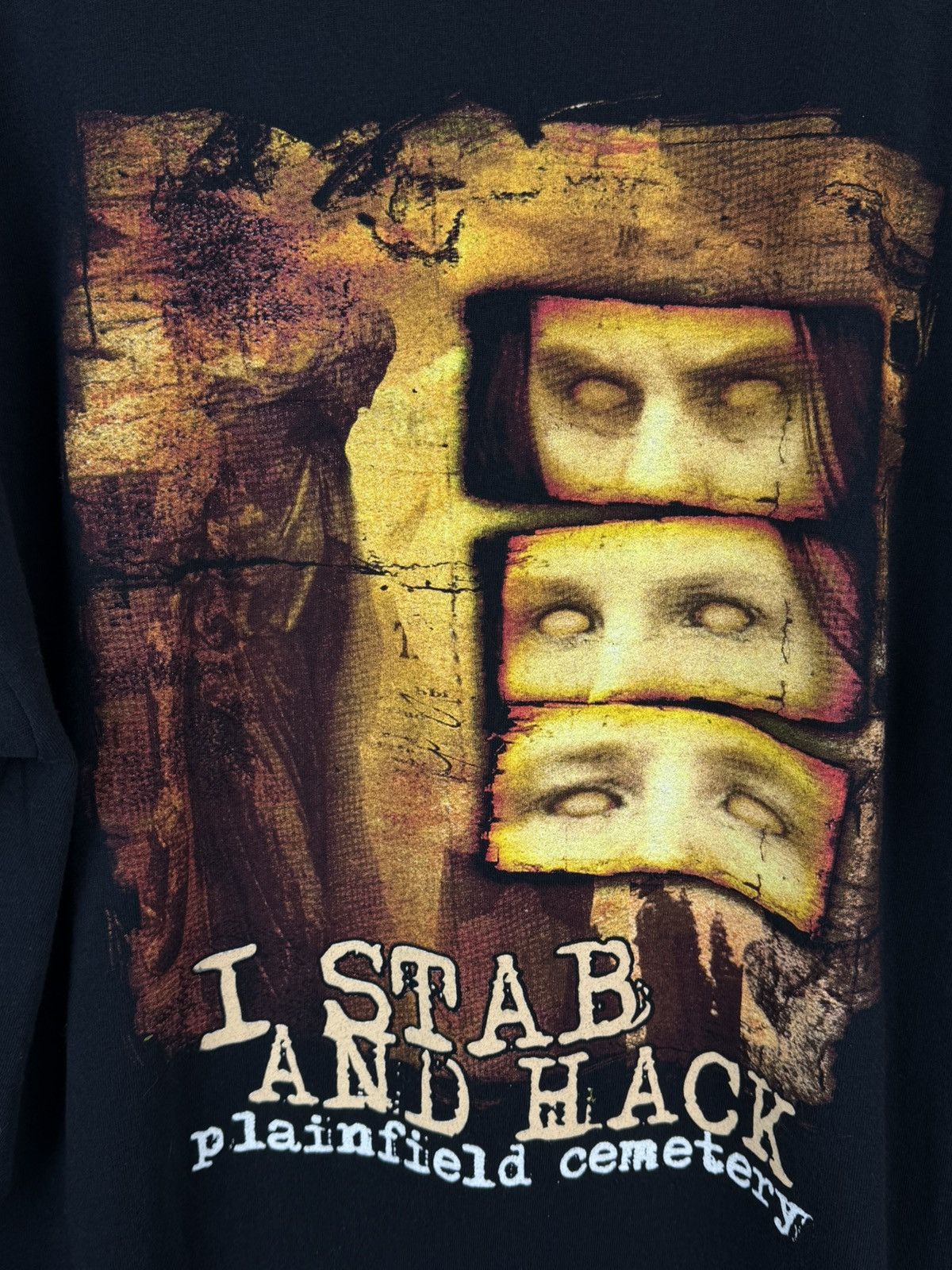 Band Tees Deranged Plainfield Cemetery 2002 Death Metal Long Sleeve XL Size US XL / EU 56 / 4 - 7 Thumbnail