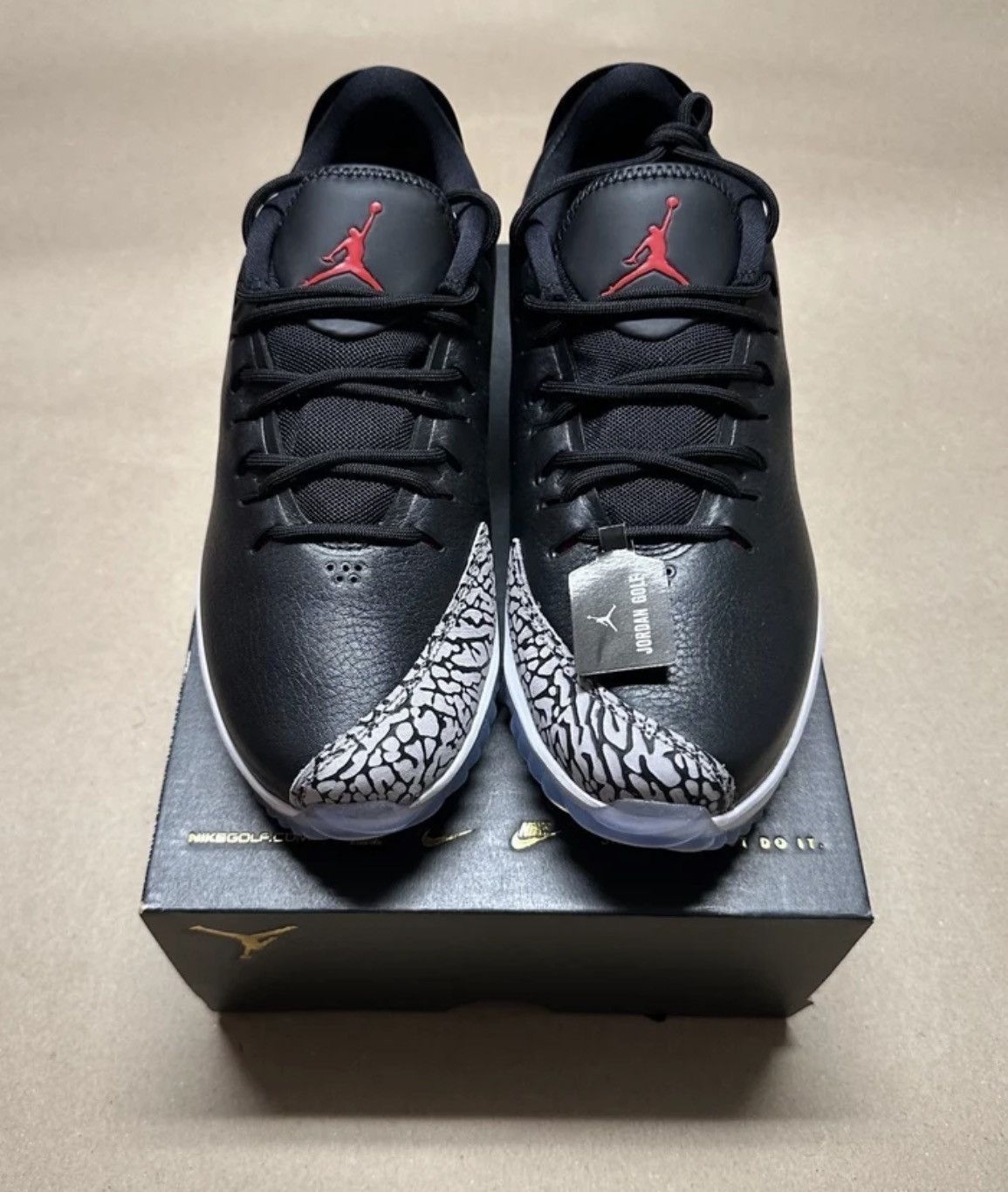 Jordan Brand Nike Air Jordan ADG Black Cement men’s sz 7.5 golf shoes NEW Size US 7.5 / EU 40-41 - 3 Thumbnail