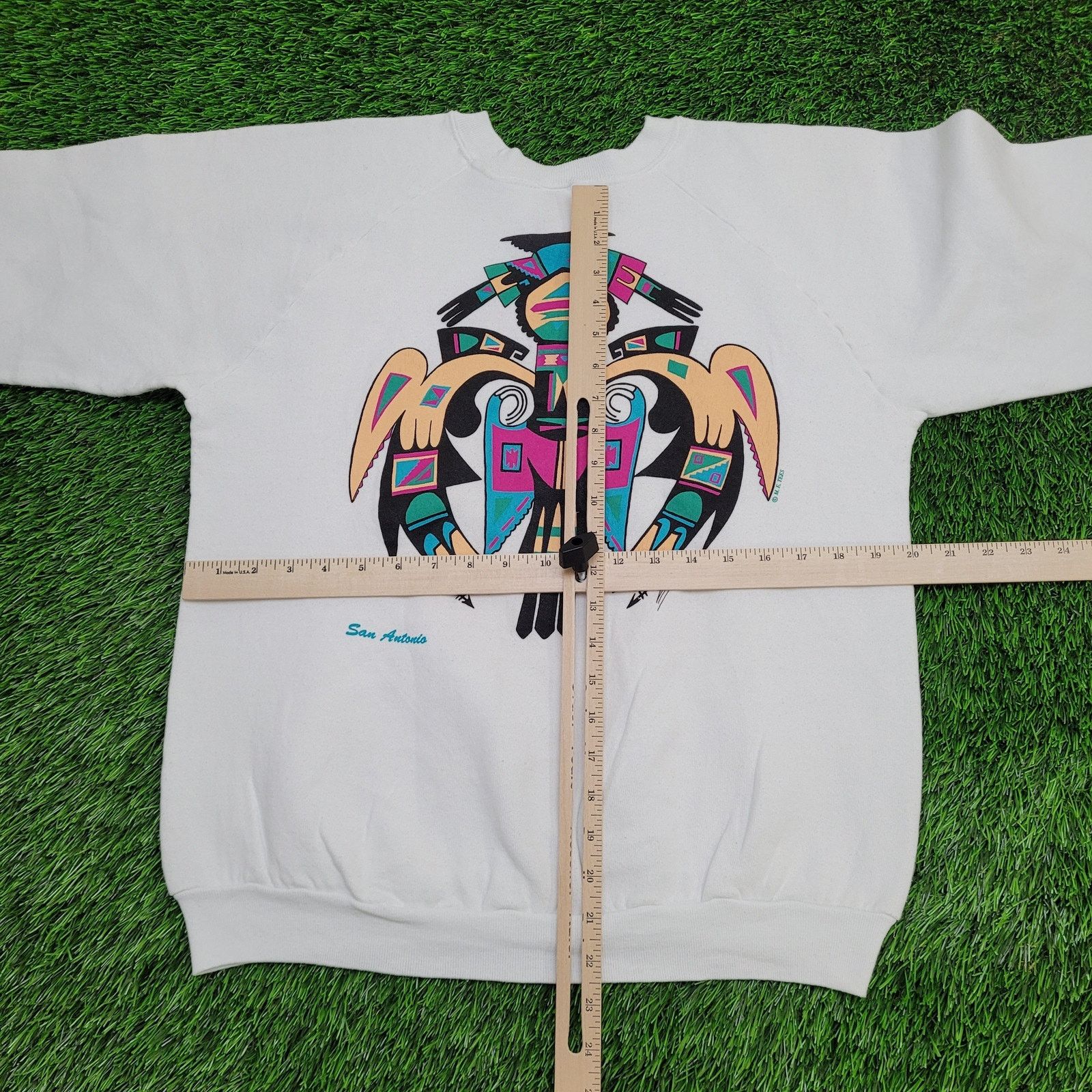 Fruit Of The Loom Vintage 1991 Taft-Raiders Sweatshirt Women Large 20x22 Texas Size L / US 10 / IT 46 - 4 Thumbnail