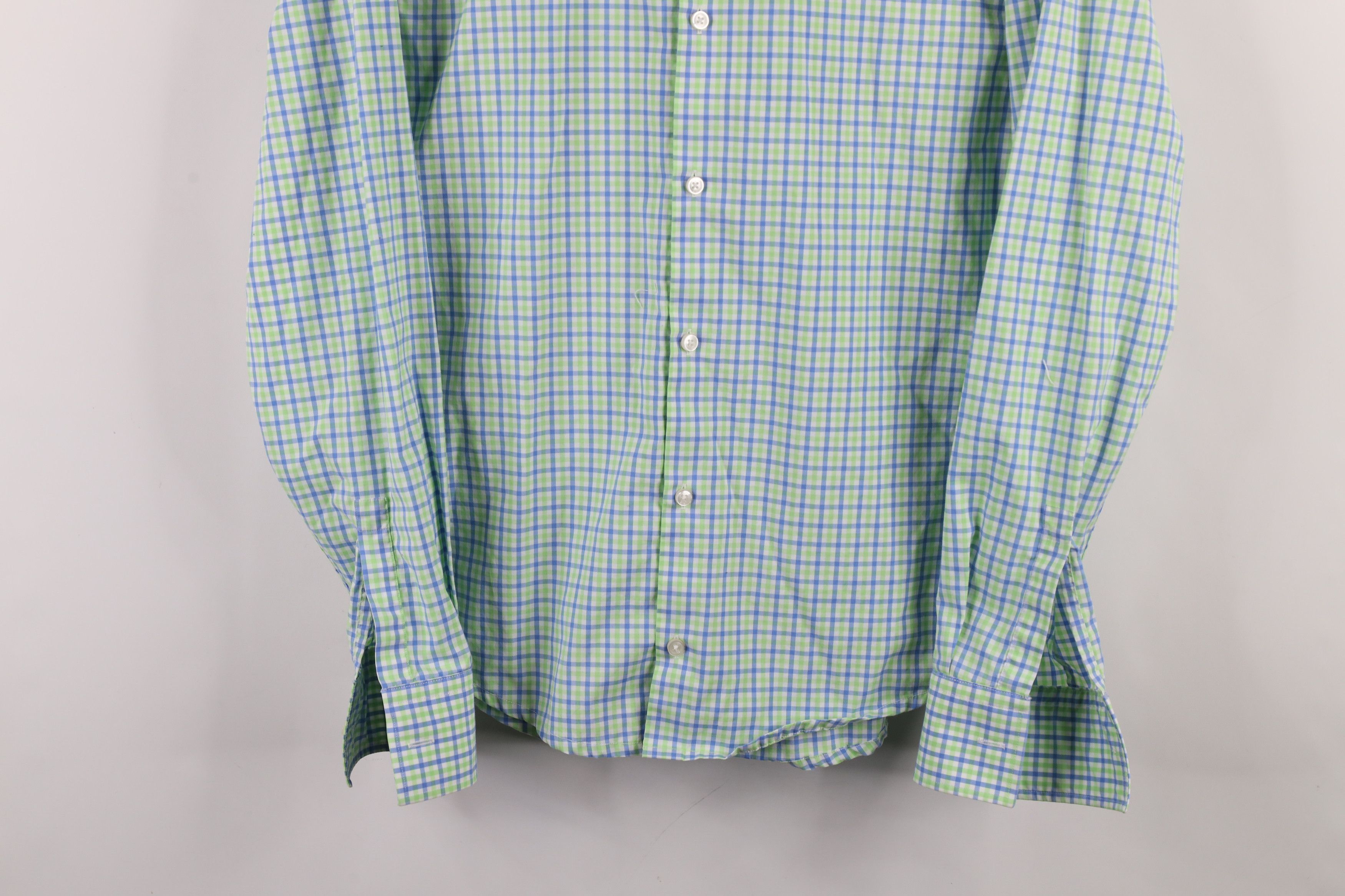 Hugo Boss × Vintage Hugo Boss Slim Fit Checkered Plaid Collared Button Shirt Size US S / EU 44-46 / 1 - 3 Thumbnail