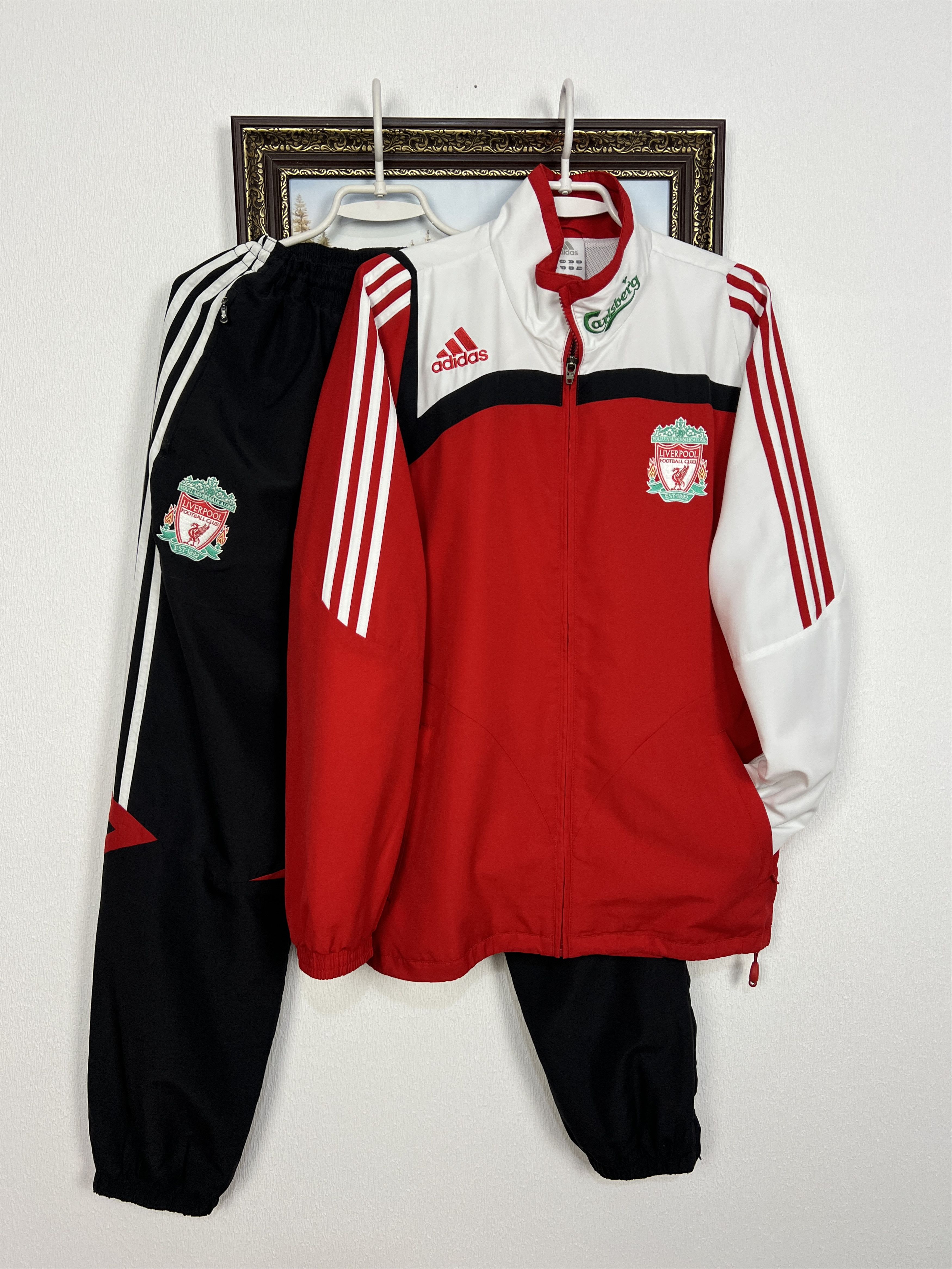 Adidas Liverpool Football Set Soccer Suit Jacket Pants Rare Size US M / EU 48-50 / 2 - 1 Thumbnail