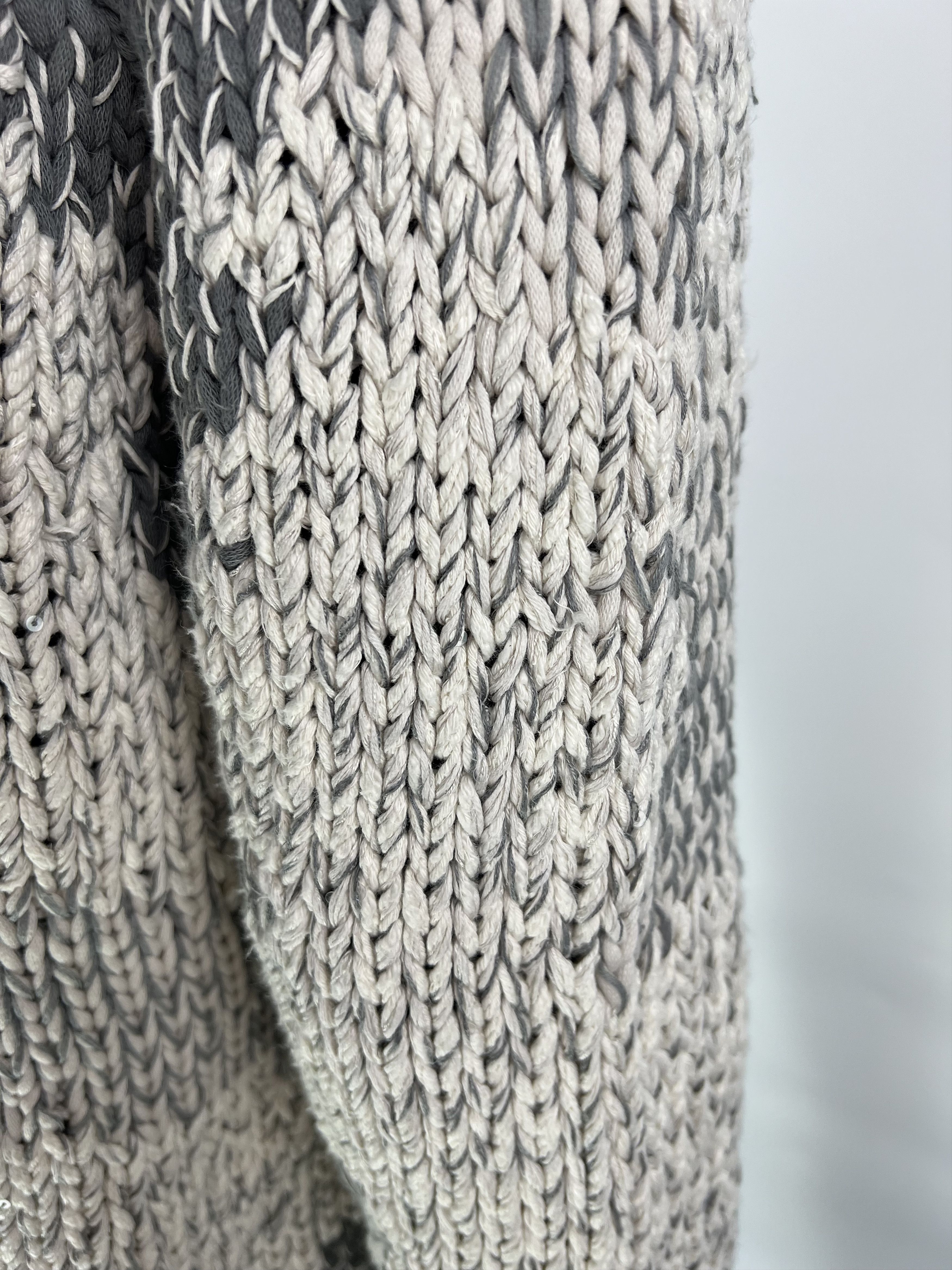 Brunello Cucinelli Brunello Cucinelli Cotton Linen Silk Sequins Sweater Size L Size L / US 10 / IT 46 - 8 Thumbnail