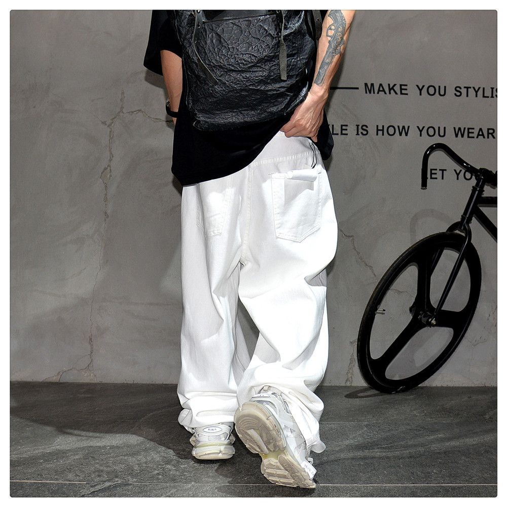 Jean × Vintage Ripped Baggy Jeans Skate Size US 36 / EU 52 - 5 Thumbnail