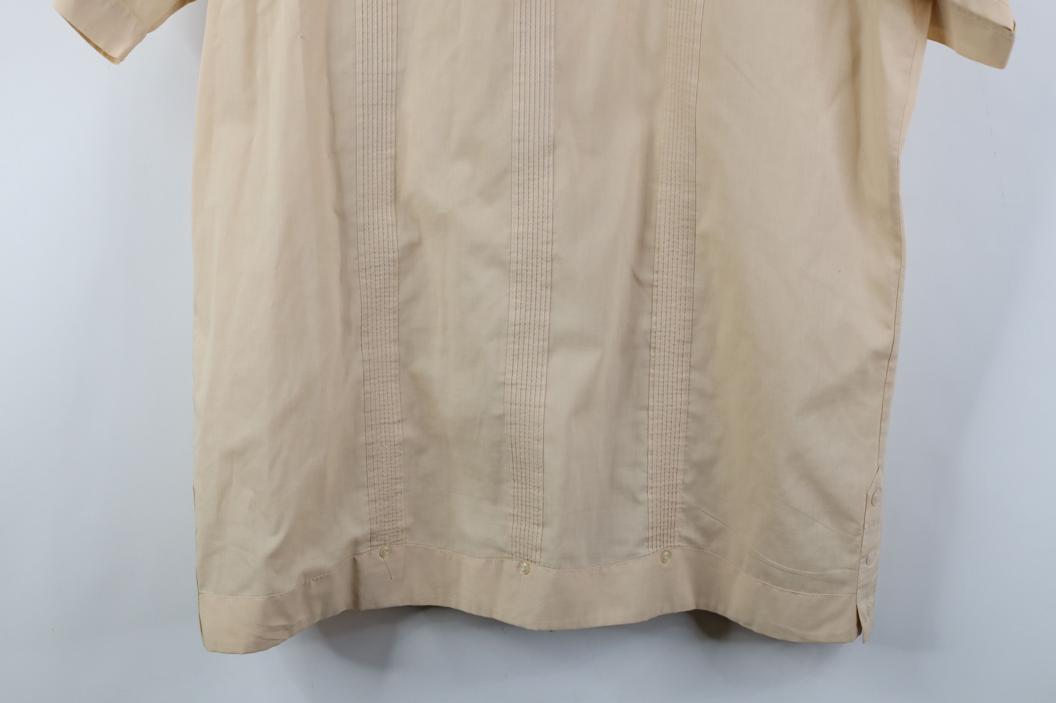 Vintage Vintage 60s 70s Rockabilly Guayabera Wedding Button Shirt Size US L / EU 52-54 / 3 - 13 Thumbnail