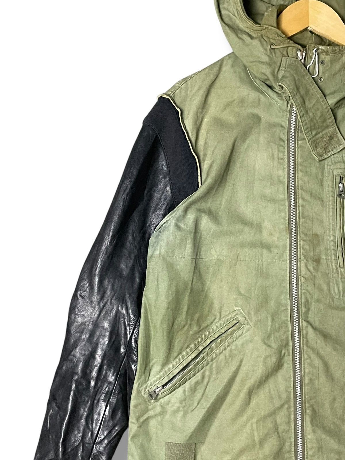 Jun Takahashi Rare Undercover Sleeve Leather Army Jacket (55) Size US S / EU 44-46 / 1 - 5 Thumbnail