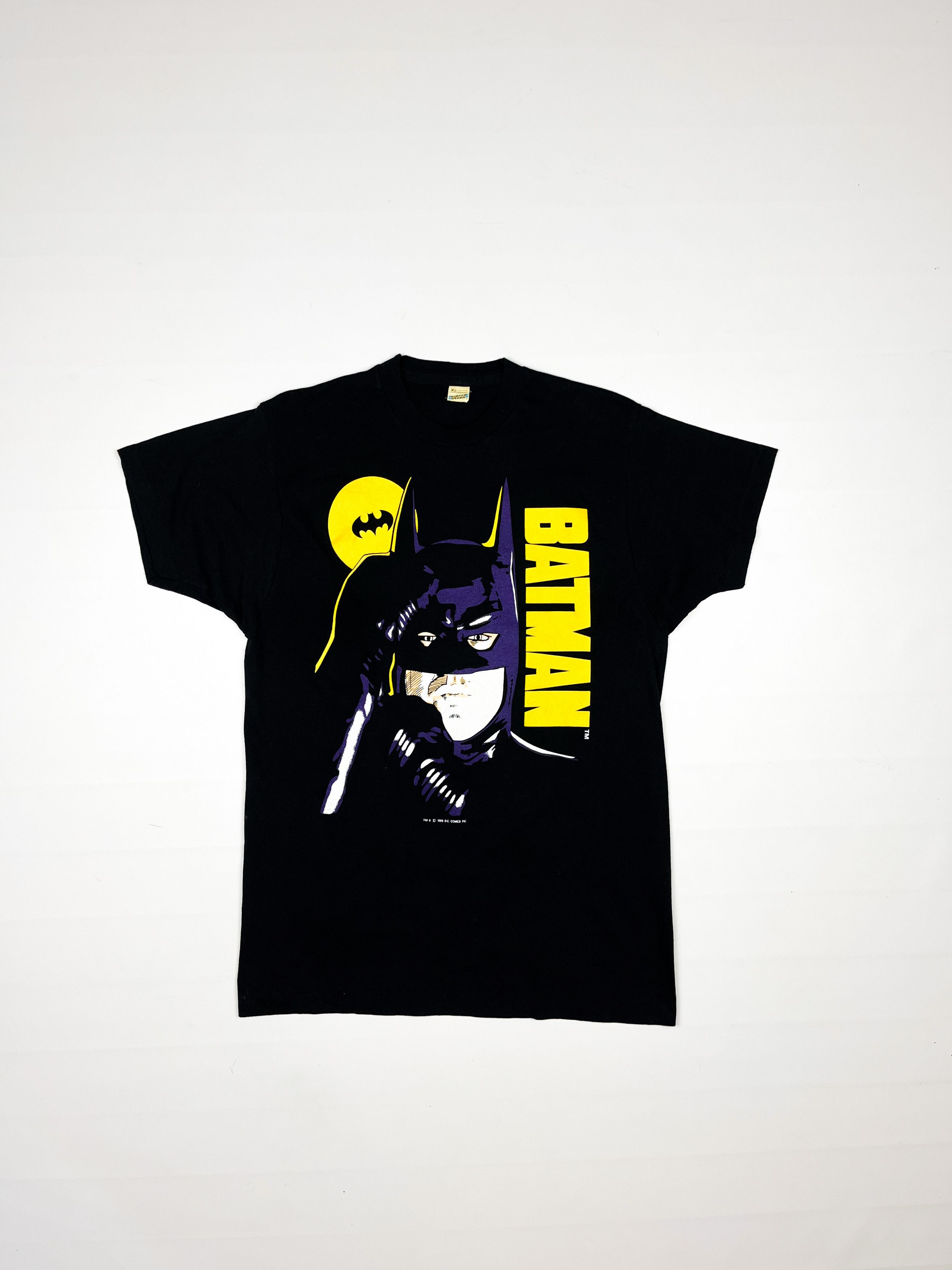 image of Batman Dc Comics 1989 Single Stitch Tshirt Vintage in Black, Men's (Size XL)