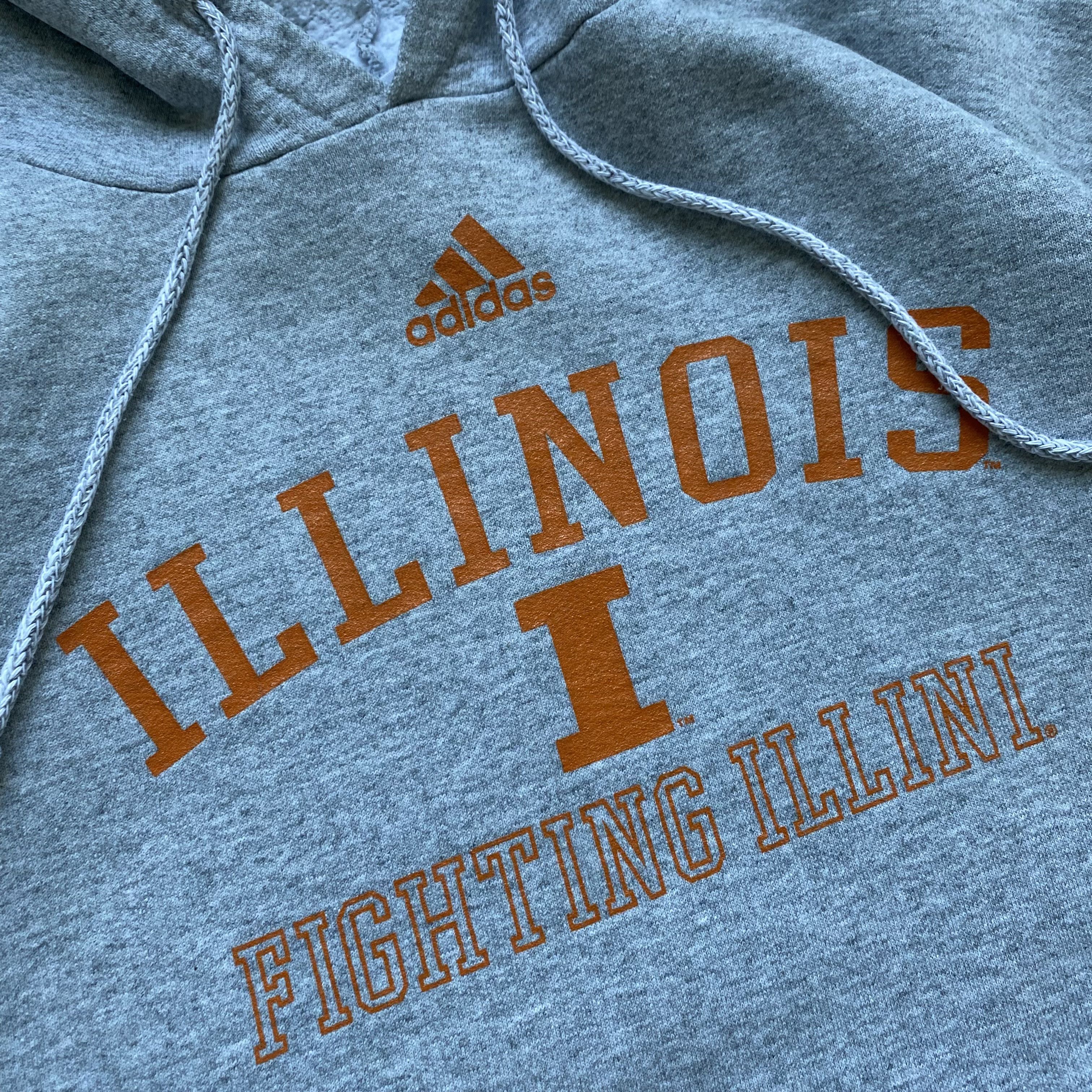 Adidas Vintage 90s Illinois illini University Boxy hoodie Adidas Size US L / EU 52-54 / 3 - 5 Thumbnail