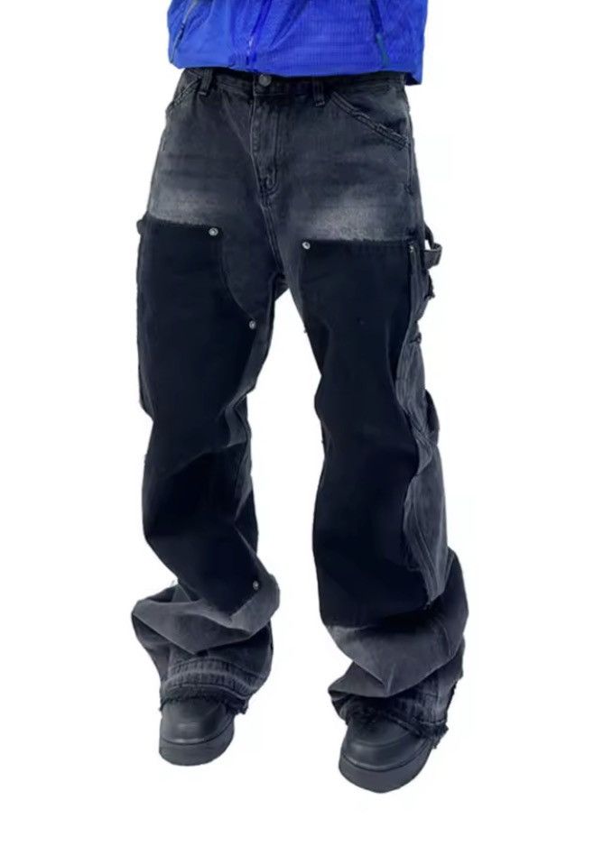 Japanese Brand studded fringe lumberjack bootcut jeans Size US 36 / EU 52 - 4 Thumbnail