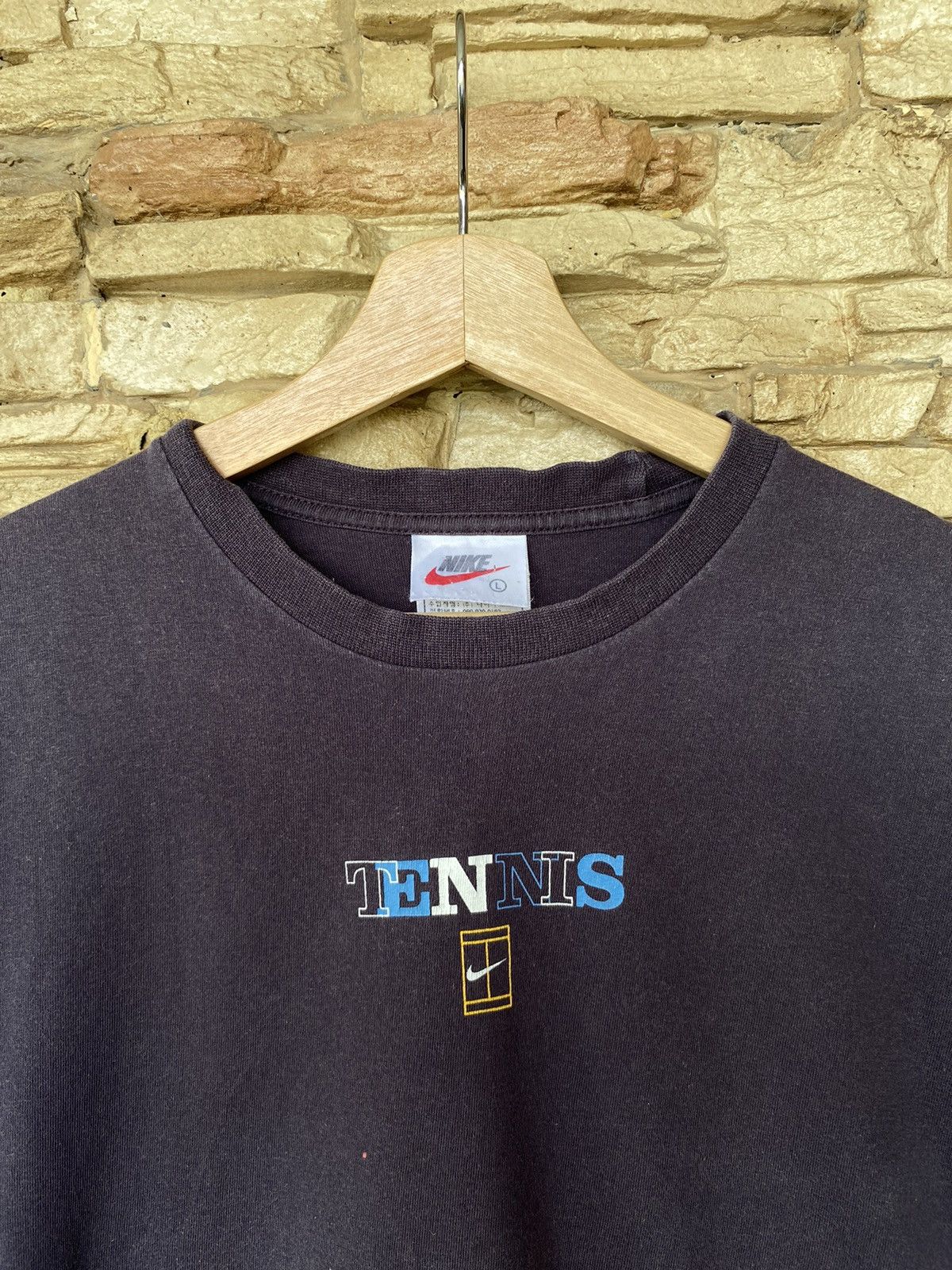 Nike Vintage 90s Nike Court Tennis Faded Tee Size US M / EU 48-50 / 2 - 5 Thumbnail