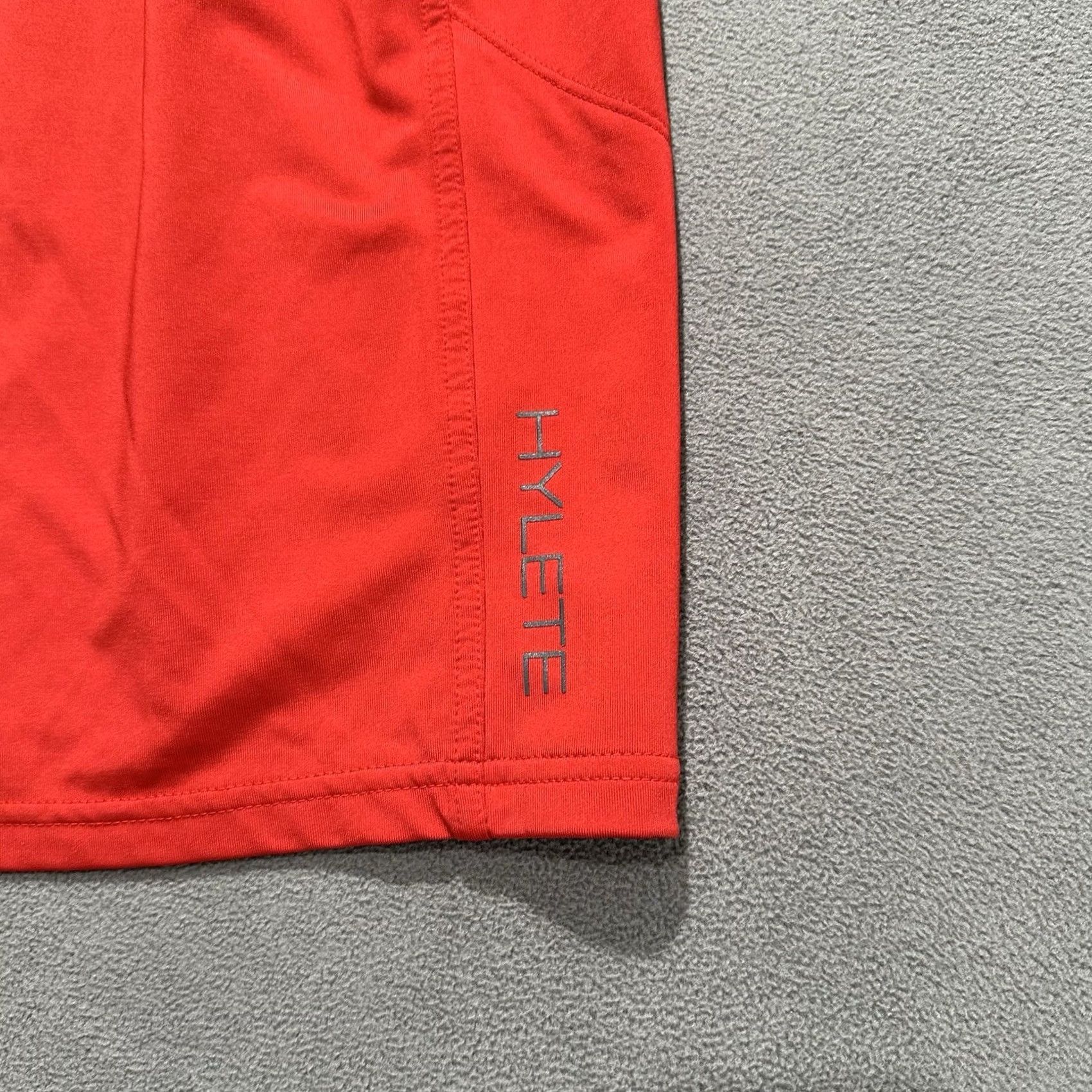 Vintage HYLETE Shorts Mens Medium Red Stretch Performance Drawstring FAIR Size US 31 - 7 Thumbnail