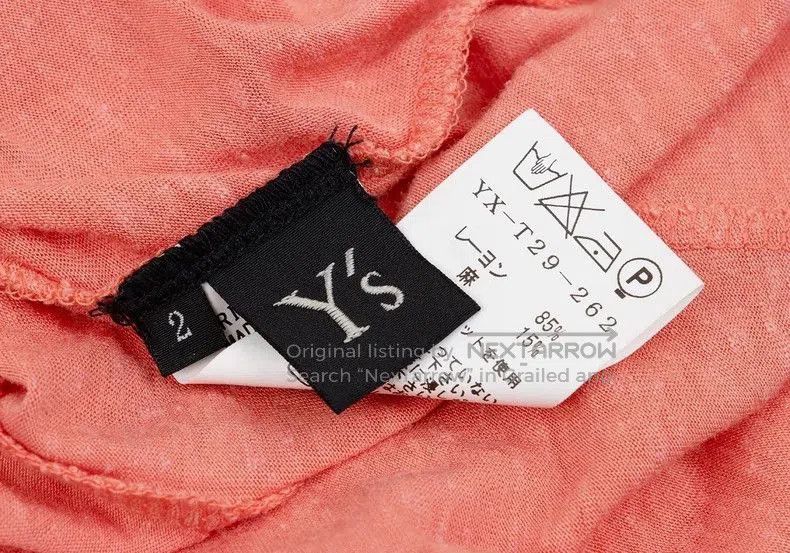 Yohji Yamamoto Y's Yohji Yamamoto Pink Low-Cut Top Size US M / EU 48-50 / 2 - 7 Thumbnail