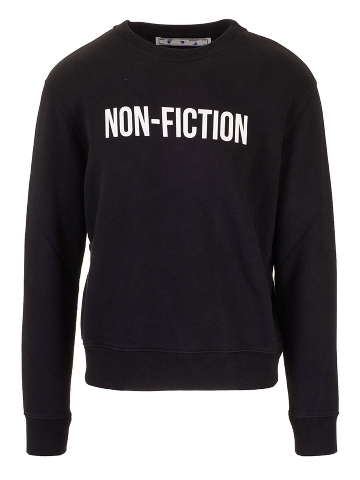 Off-White o1gr1nt0125 Non Fiction Slim Crewneck Sweatshirt in Black Size US XS / EU 42 / 0 - 1 Thumbnail