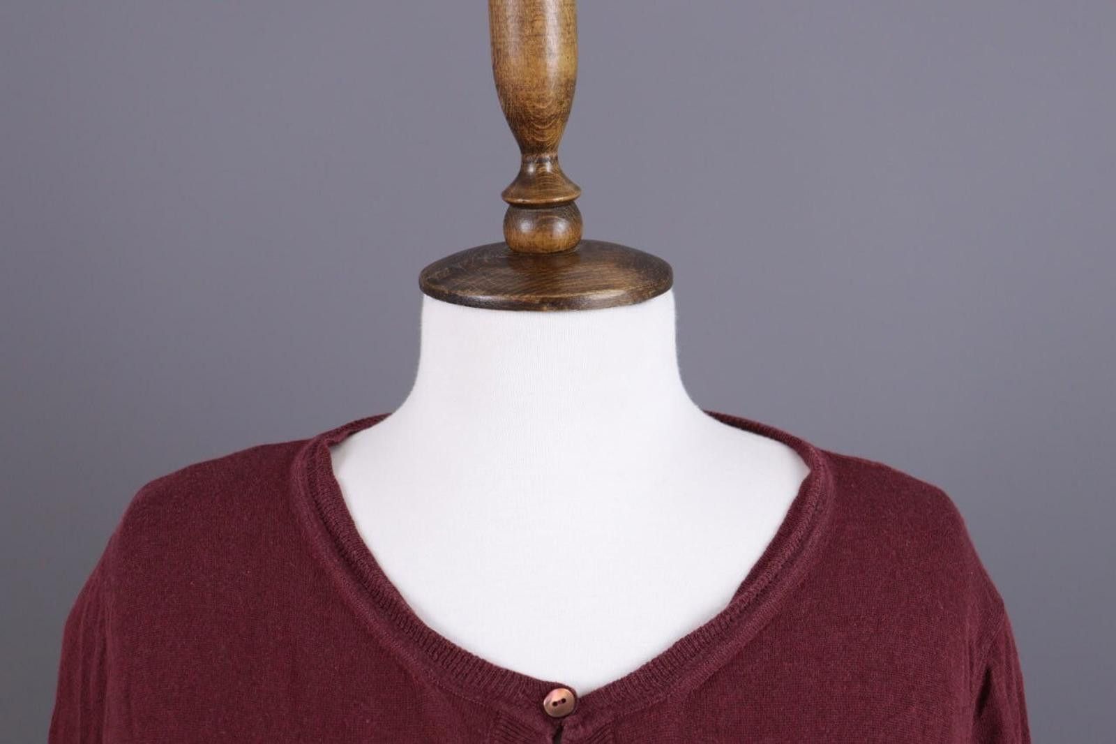 Miu Miu Miu MIu Burgundy Knit Cardigan Sweater Size 48 Size S / US 4 / IT 40 - 9 Thumbnail