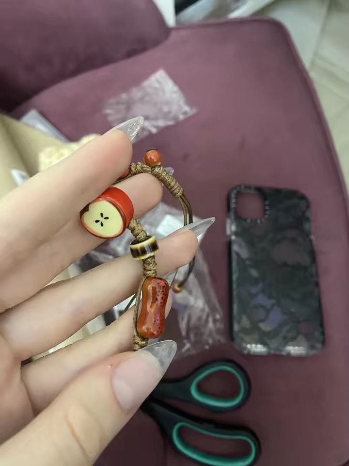 Handmade Apple Ceramic Bracelet Handmade Jewelry Gift For Her Size ONE SIZE - 7 Thumbnail