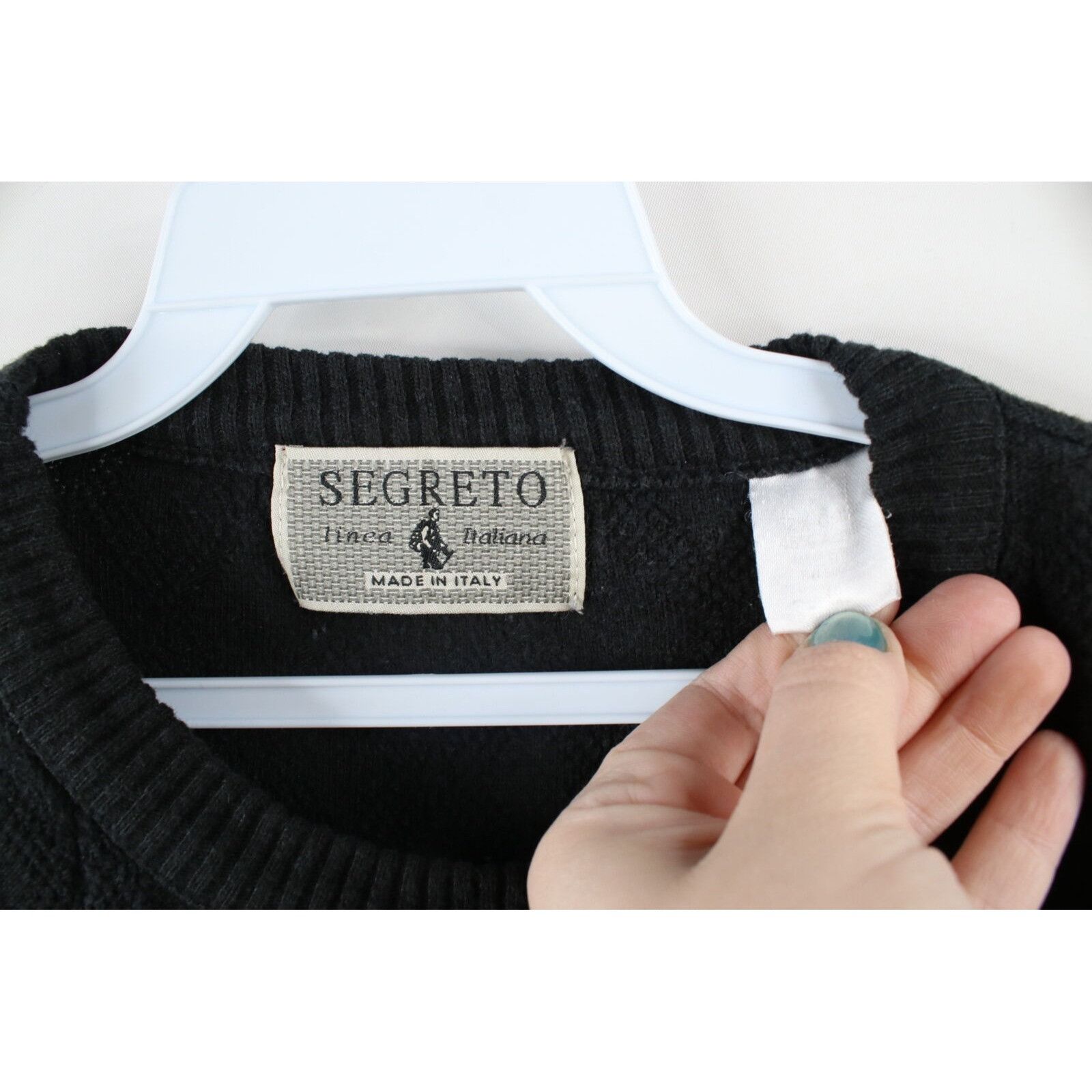 Vintage Vintage 90s Streetwear Distressed Diamond Knit Sweater Size US L / EU 52-54 / 3 - 4 Thumbnail