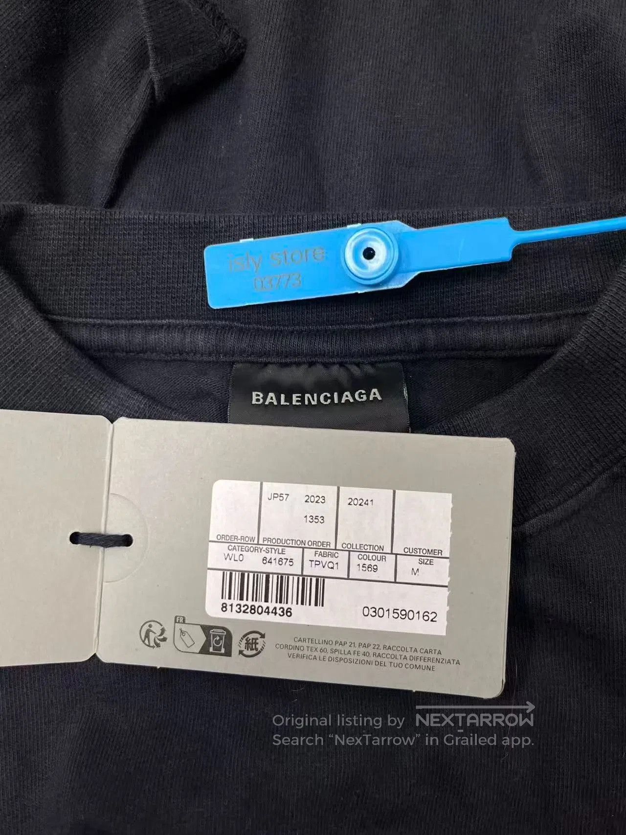 Balenciaga Balenciaga Washed Faded Letter Print T-Shirt. Size US M / EU 48-50 / 2 - 5 Thumbnail