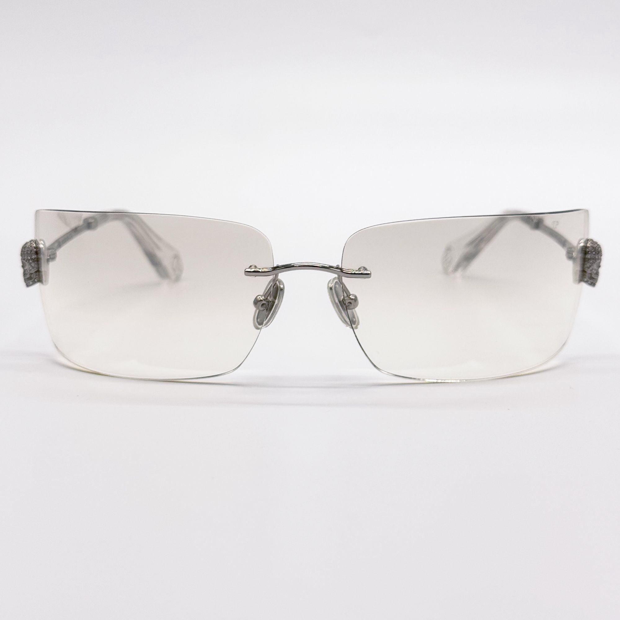 Philipp Plein NEW PHILIPP PLEIN SUNGLASSES SPP027V 579X SILVER WOMEN Size ONE SIZE - 3 Thumbnail
