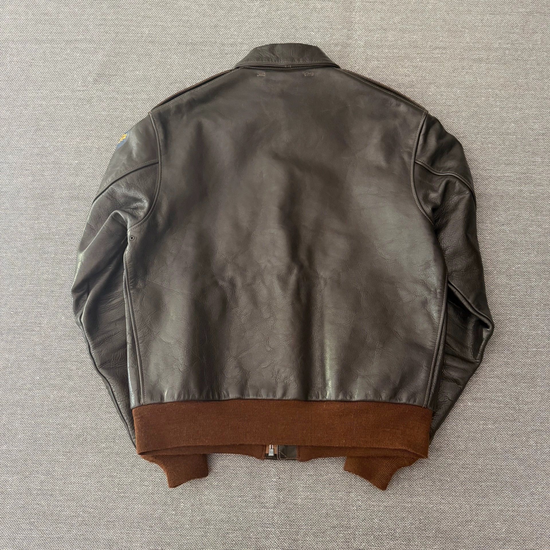 TOYS McCOY Toys mccoy Horsehide A2 Flight Jacket 42 Deep Brown Size US M / EU 48-50 / 2 - 2 Thumbnail