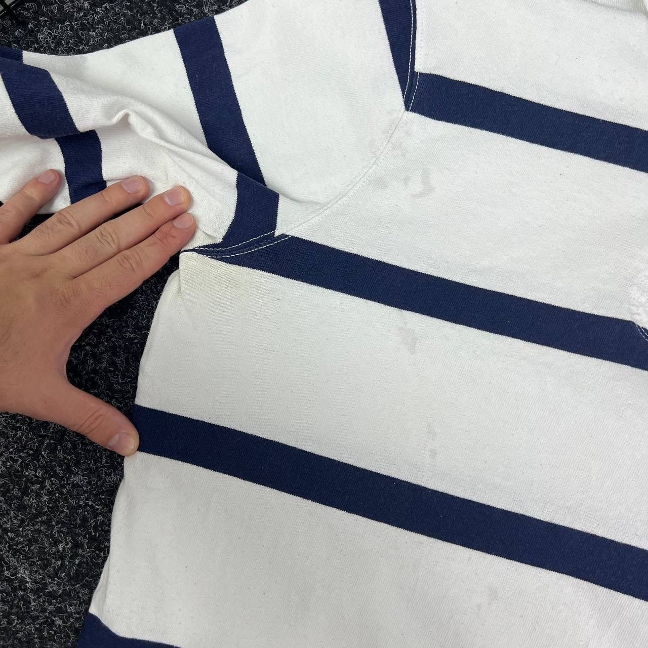 Polo Ralph Lauren Rugby stripped vintage polo ralph lauren 90s casual preppy Size US XL / EU 56 / 4 - 9 Thumbnail