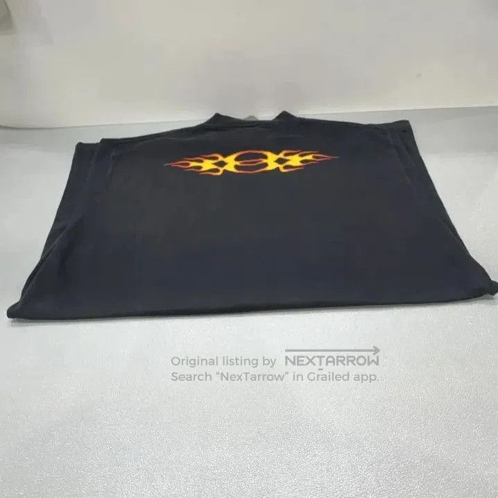 Balenciaga Balenciaga Flame Logo Casual Black T. Size US M / EU 48-50 / 2 - 9 Thumbnail