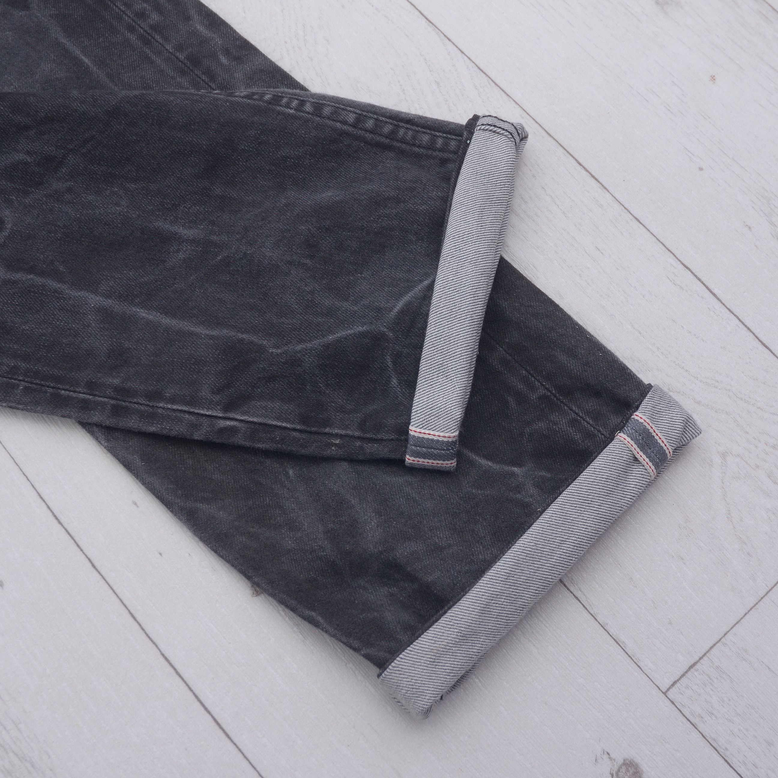 Allsaints × Vintage AllSaints Selvedge Gray Pistol Pit Denim Jeans Mens 30 Y2K Size US 30 / EU 46 - 5 Thumbnail