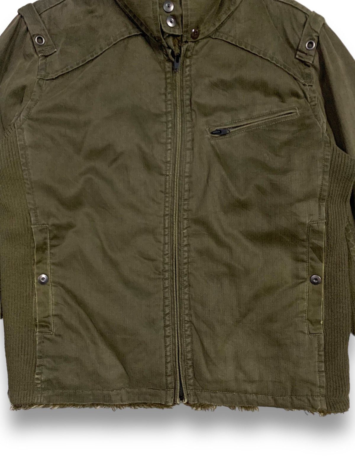 14th Addiction Vintage Chevignon Canvas Sherpa Fur Lined Punk Style Jacket Size US L / EU 52-54 / 3 - 11 Thumbnail