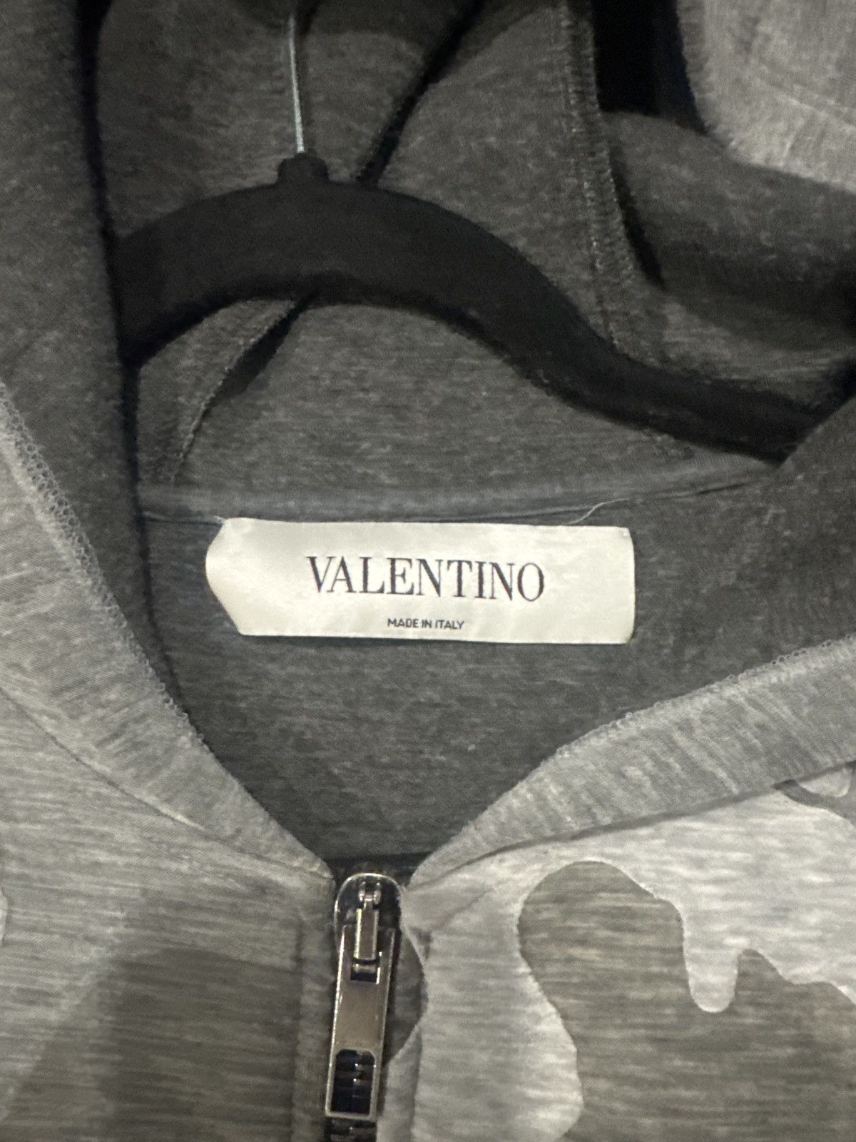 Valentino Valentino grey camouflage zip hoodie Size US M / EU 48-50 / 2 - 3 Thumbnail