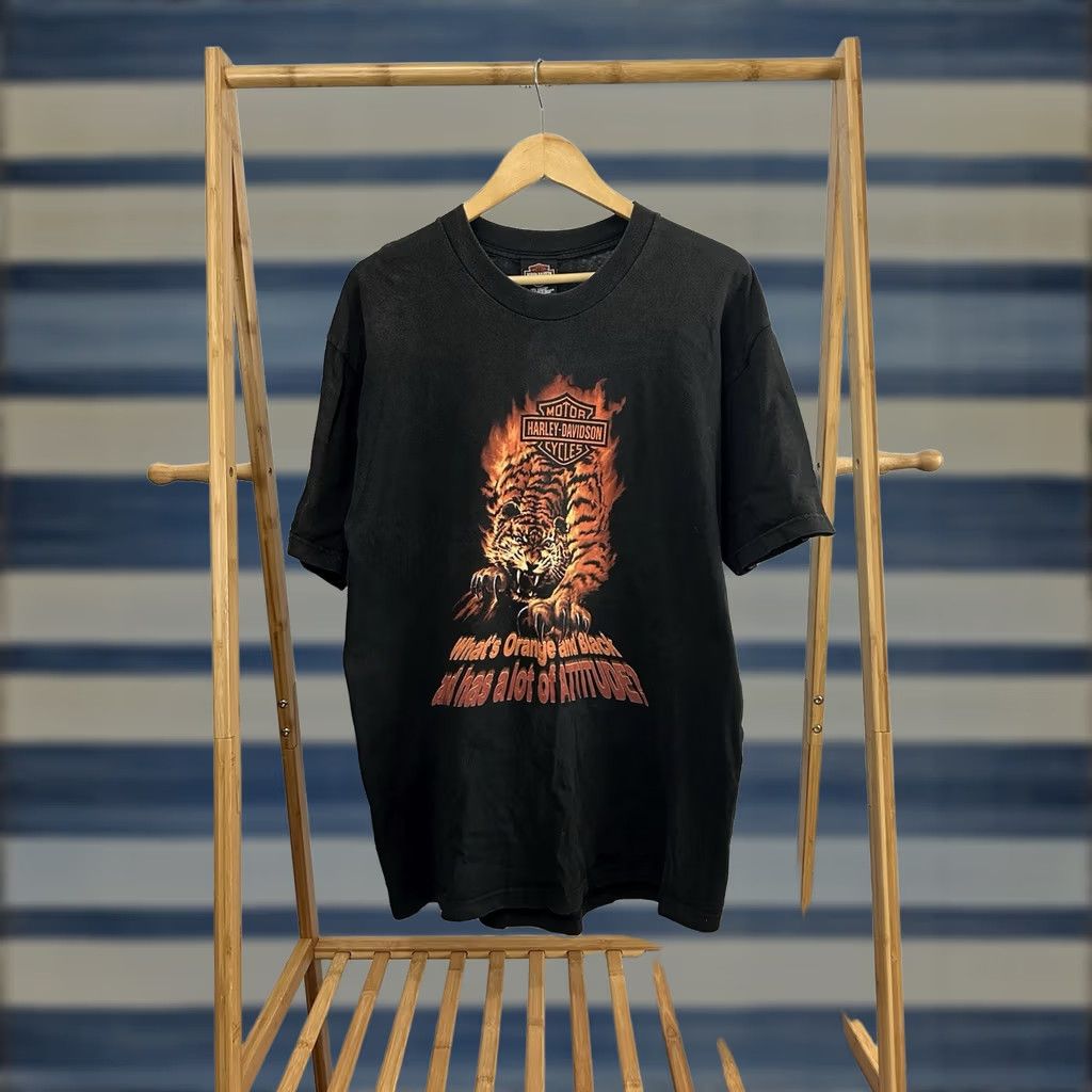 Harley Davidson × Vintage Vintage Harley Davidson Untamed Tiger