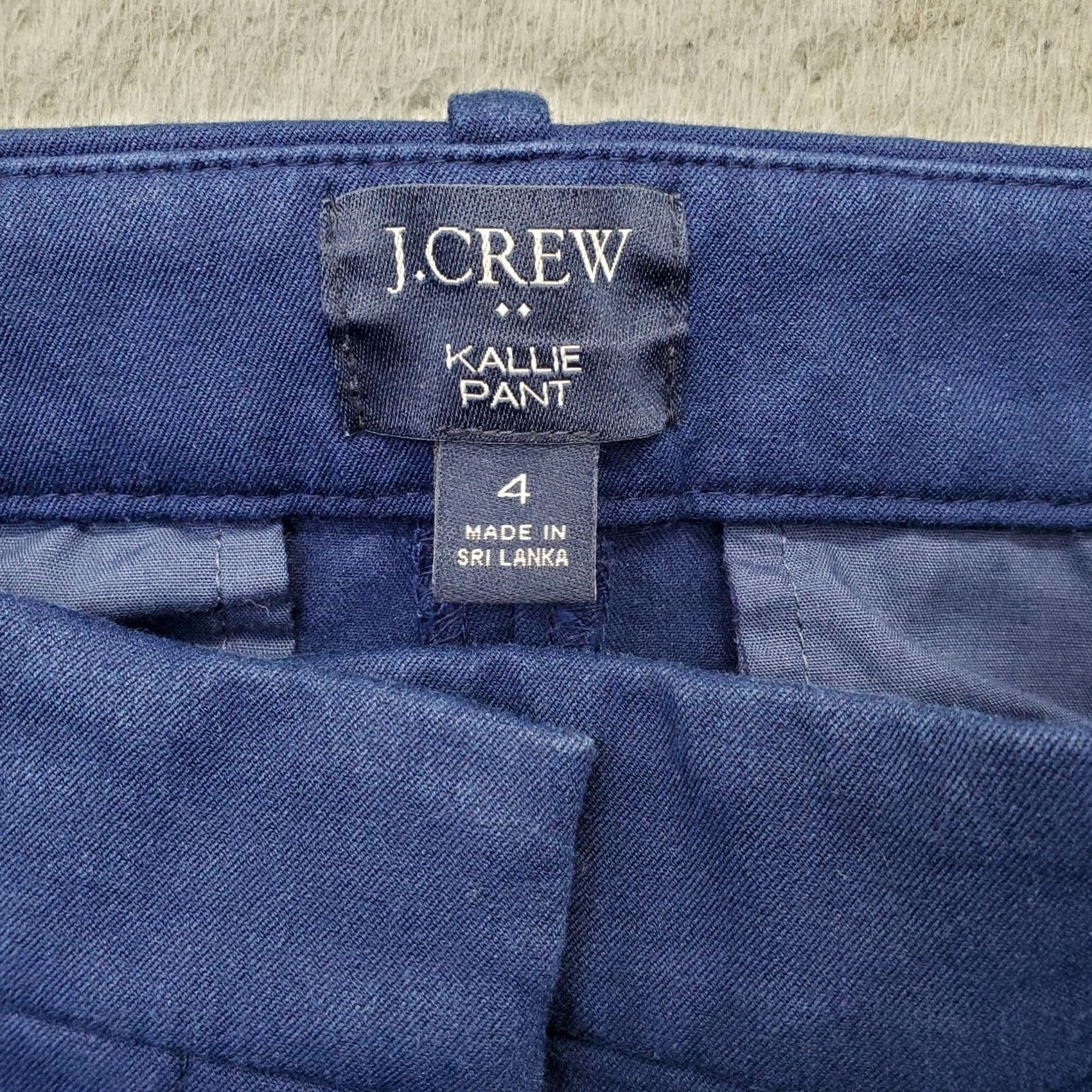 J.Crew J.CREW Kallie Pants Womens Size 4 Blue Stretch Slim Fit Comfort Straight Leg Pants Size 27" / US 4 / IT 40 - 7 Thumbnail