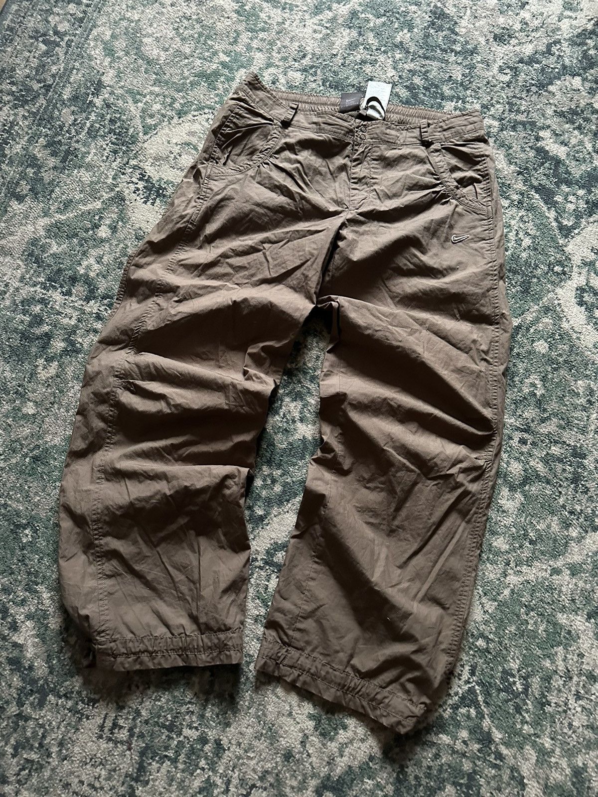Nike VINTAGE NIKE SWOOSH NYLON BAGGY SKEPTA TRACK PANTS M Size US 32 / EU 48 - 2 Thumbnail