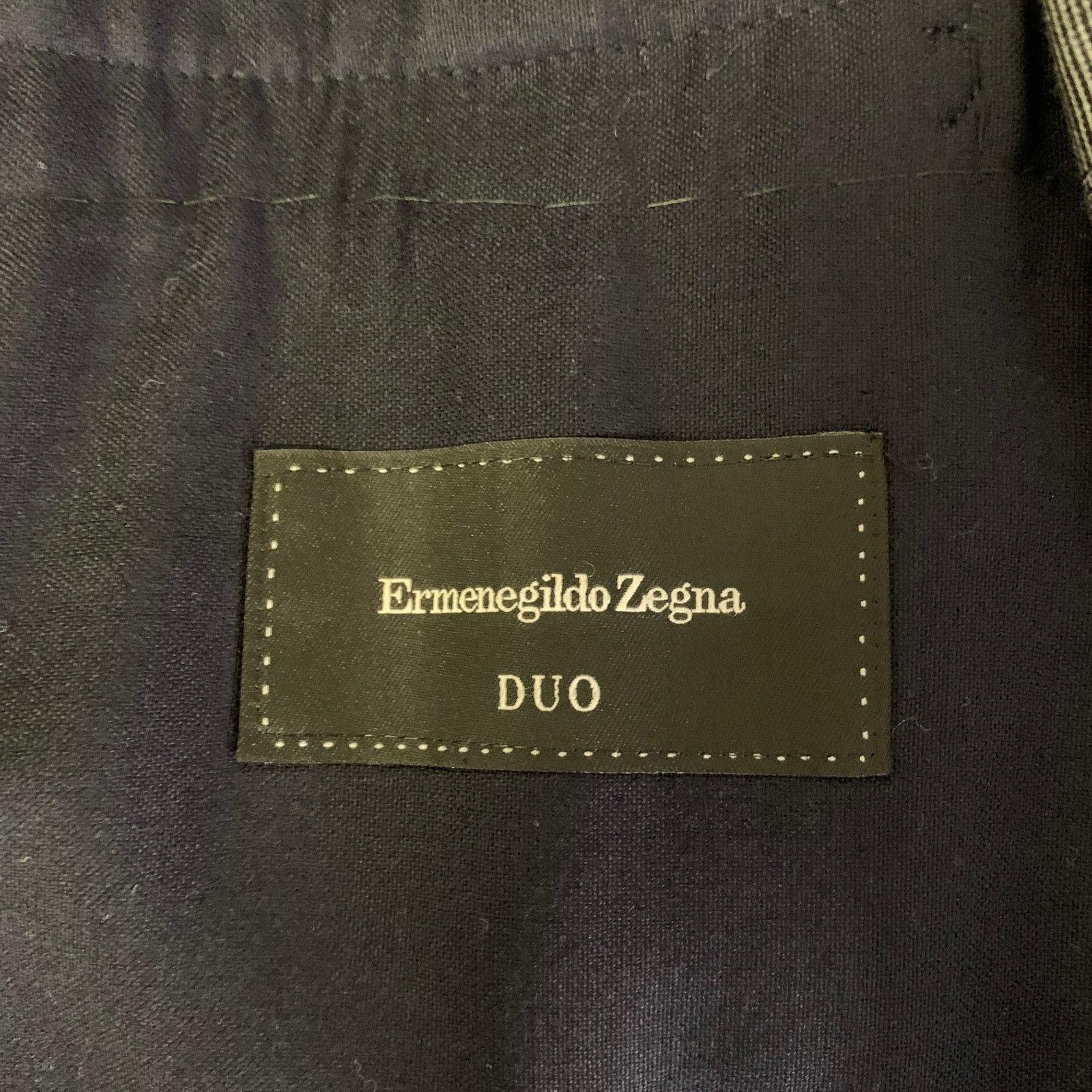 Ermenegildo Zegna ERMENEGILDO ZEGNA Size 44 Navy Wool Notch Lapel Sport Coat Size 44R - 5 Thumbnail