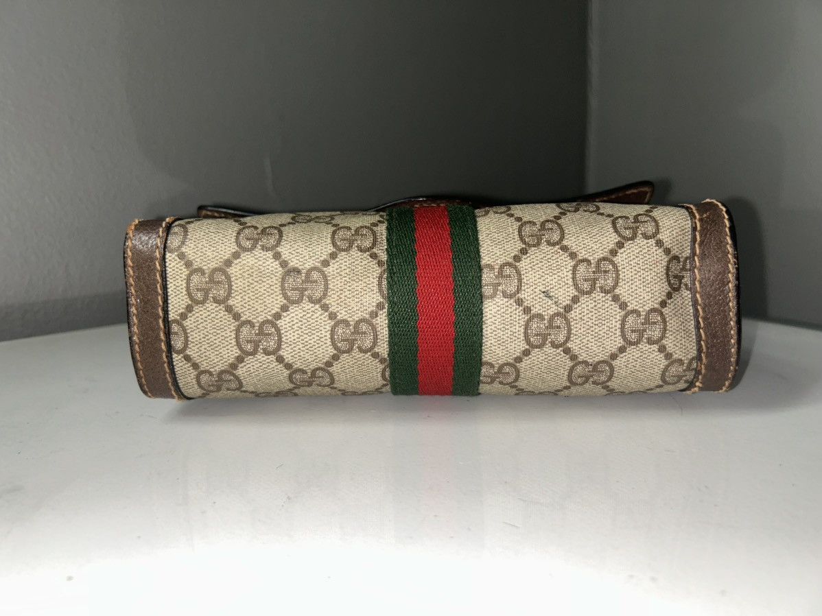 Gucci Vintage Gucci Parfums GG Supreme Sherry Line Clutch Bag Size ONE SIZE - 8 Thumbnail