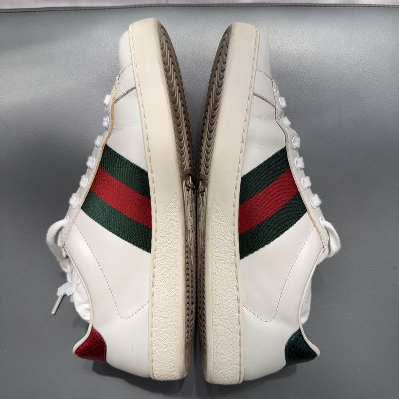 Gucci Gucci Ace Leather Fashion Sneakers for Men Size US 8.5 / EU 41-42 - 9 Thumbnail