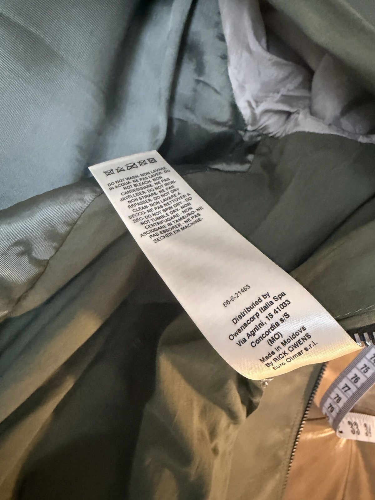 Rick Owens EDFU S/S - CLASSIC FLIGHT - MOSS Size US XL / EU 56 / 4 - 12 Thumbnail