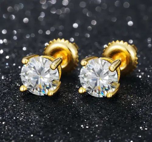 Other 0.5 Carat D Color Moissanite Earrings Size ONE SIZE - 4 Thumbnail
