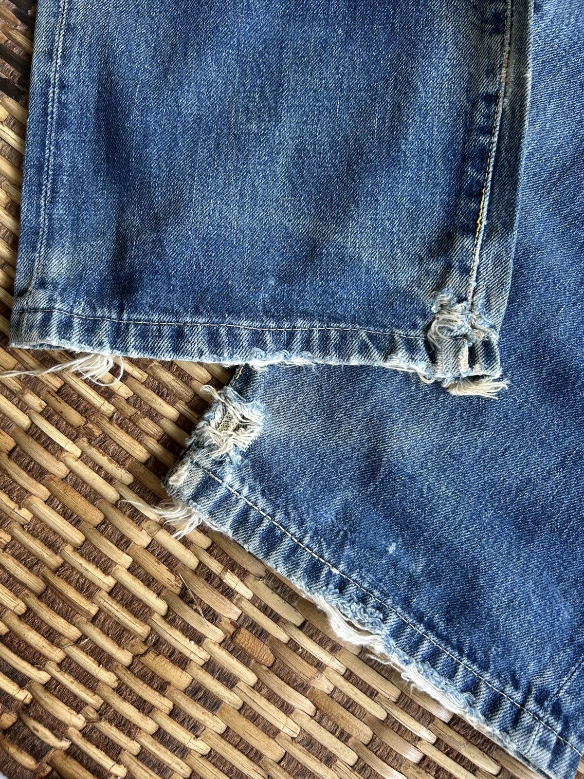 Japanese Brand × Kapital × Vintage Japanese Salvedge Vintage Distressed Denim Jeans Size US 29 - 23 Thumbnail