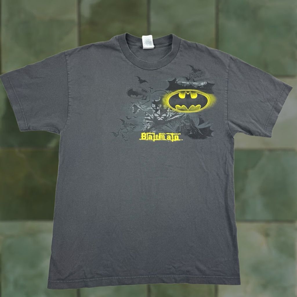 DC Comics VINTAGE Batman T Shirt Adult L Six Flags DC Comics Y2K 2007 Cartoon Movie Mens Size US L / EU 52-54 / 3 - 1 Thumbnail