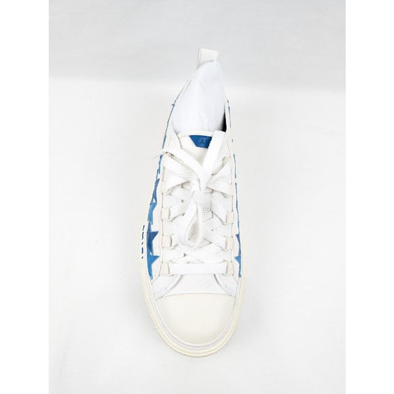 Amiri o1rshd1 Stars Court Low-Top Sneakers in Blue Size US 10 / EU 43 - 7 Thumbnail