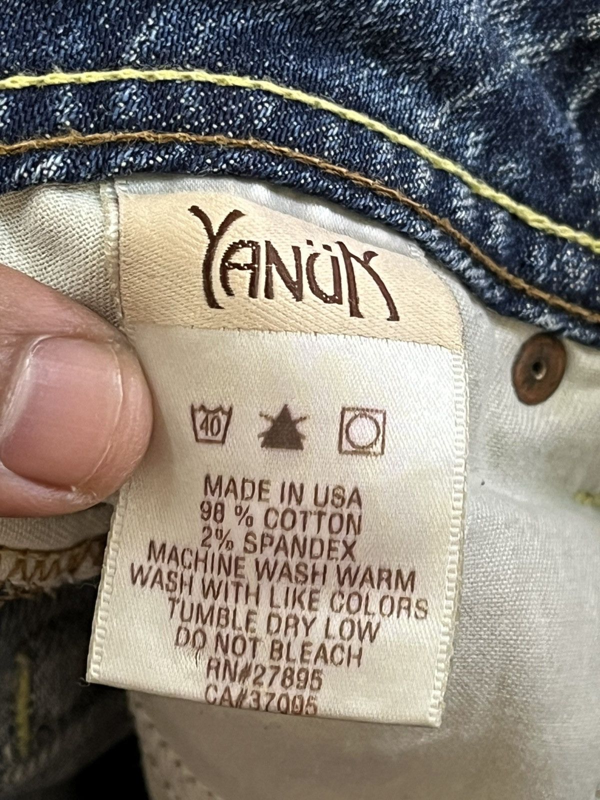Kapital Vintage Yanuk Flare Ripped Distressed Denim Size US 29 - 9 Thumbnail
