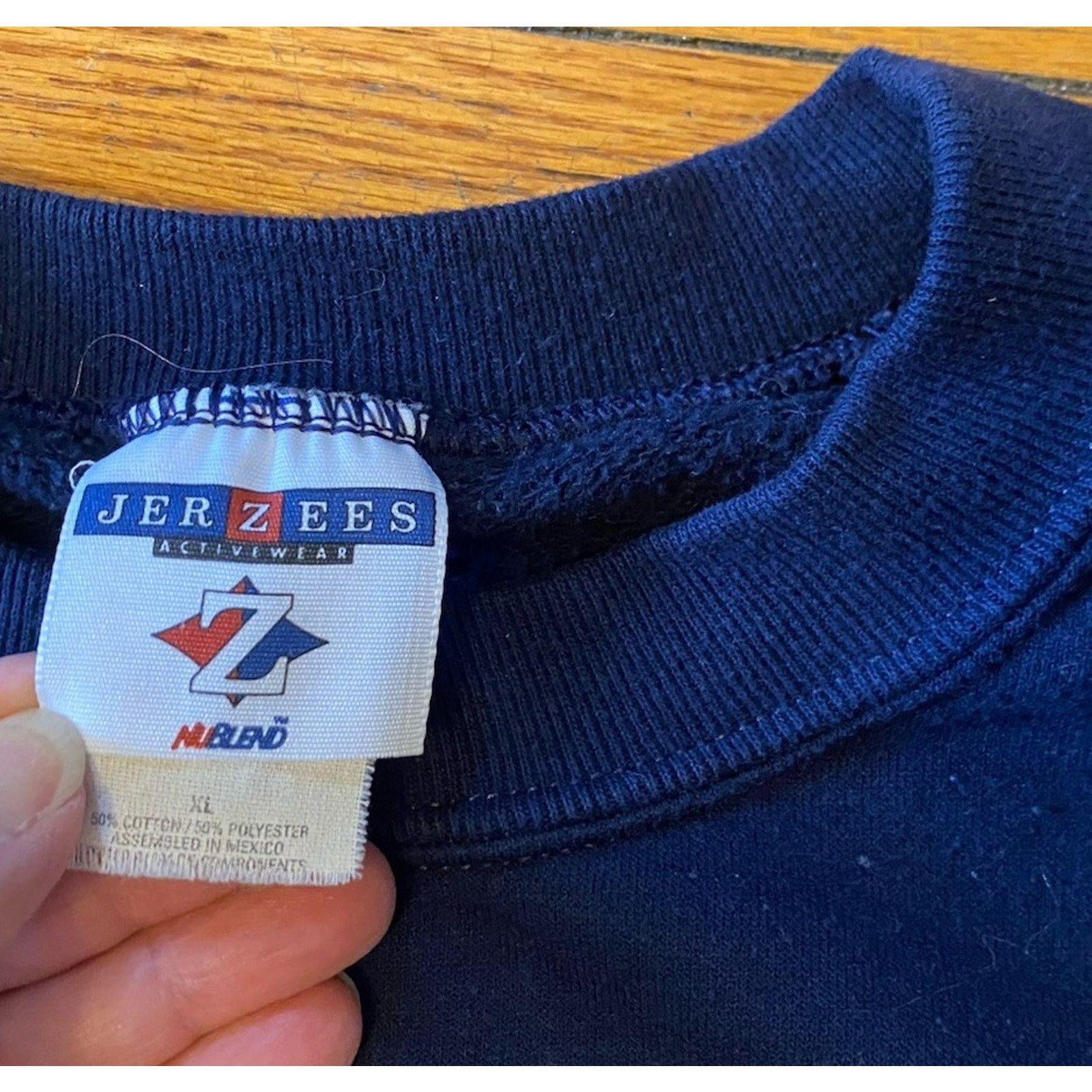 Jerzees Vintage Jerzees Sweatshirt Snowman Women’s Men’s XL Navy Size XL / US 12-14 / IT 48-50 - 4 Thumbnail