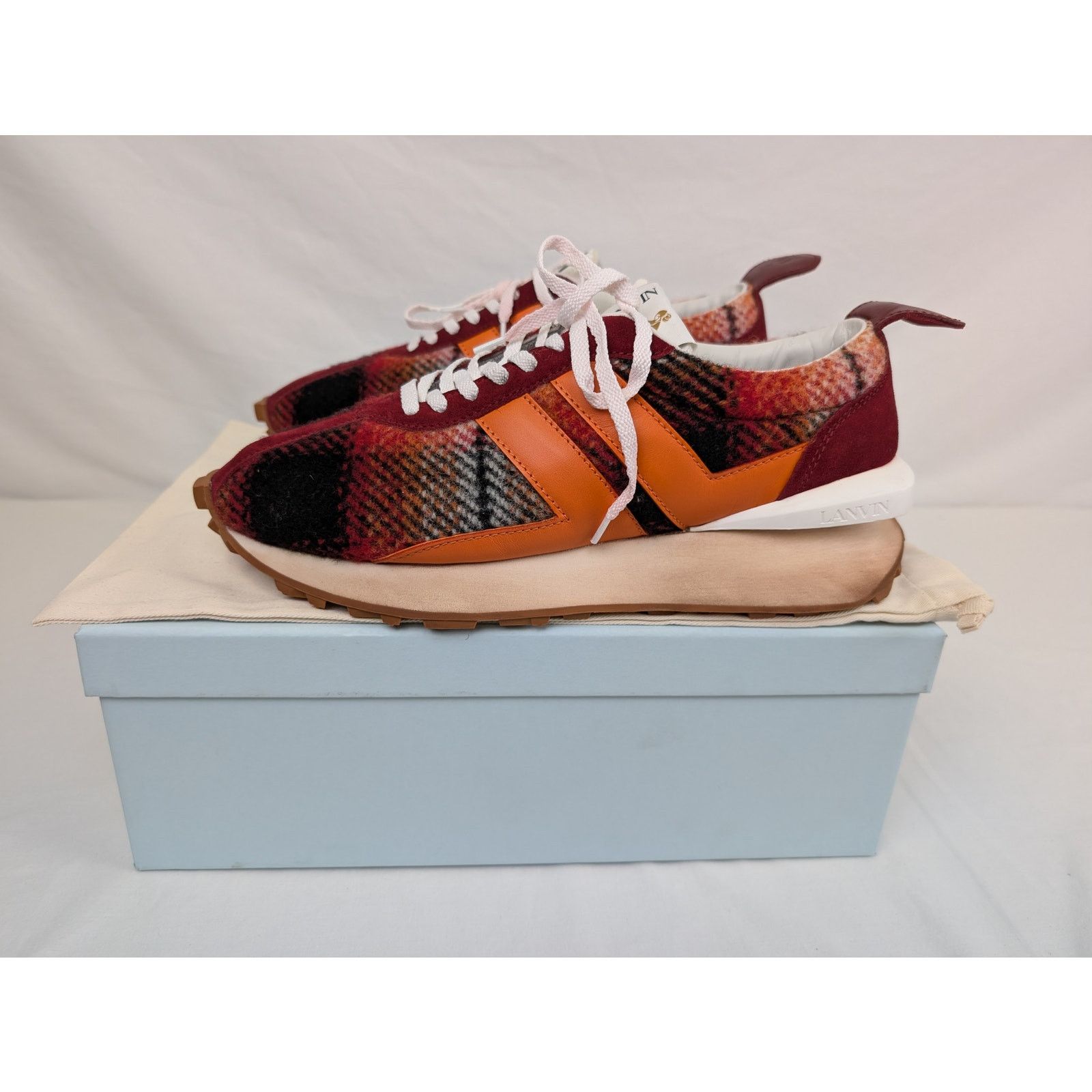 Lanvin o1rshd1 Bumpr Sneakers in Rouge/Orange Size US 12 / EU 45 - 15 Thumbnail