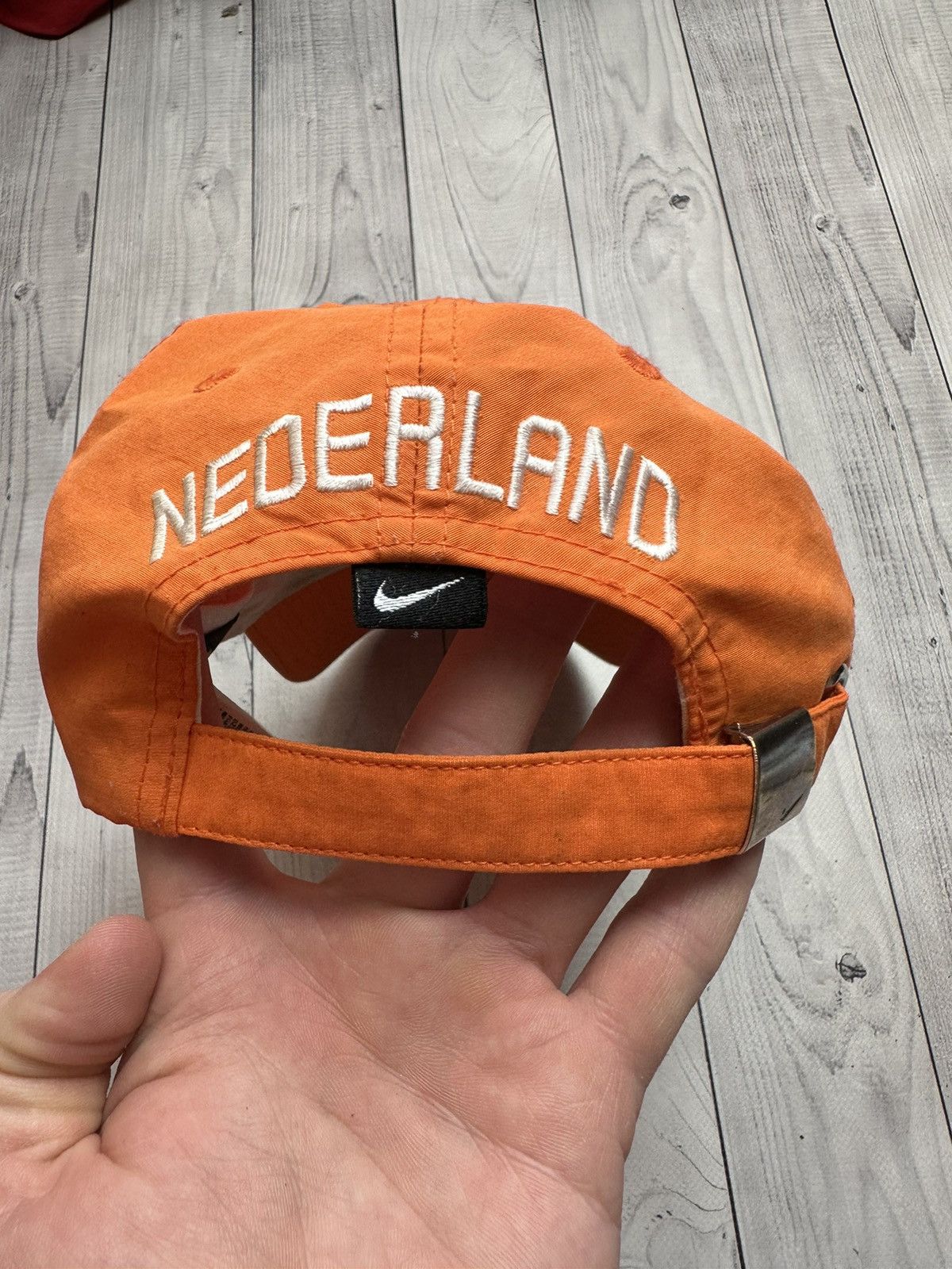 Nike × Vintage Vintage Nederland Holland Nike soccer cap orange logo Size ONE SIZE - 3 Thumbnail
