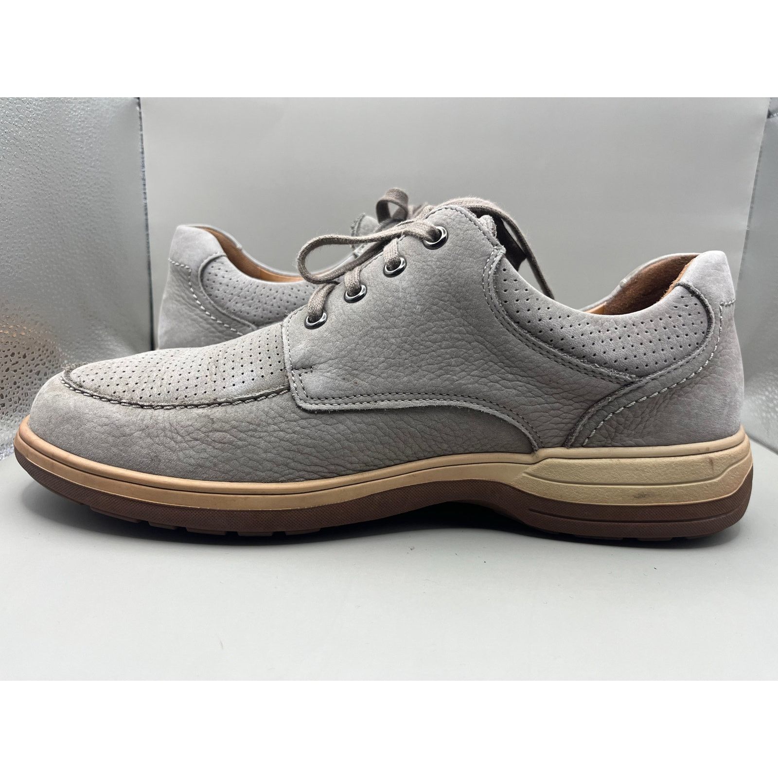 Mephisto Mephisto Douk Pouf Lace up leather Shoes Gray Men’s Size 9 Size US 9 / EU 42 - 3 Thumbnail
