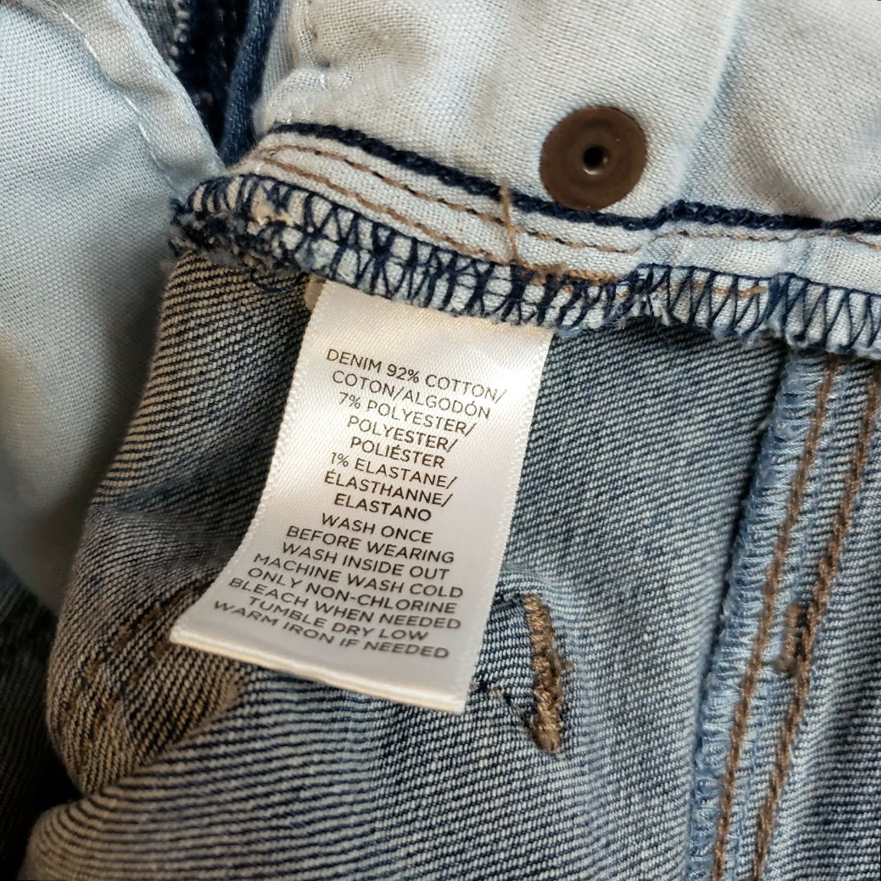 Loft Ann Taylor LOFT Womens Curvy Skinny Jeans Sz 4 Blue Medium Wash Low Rise Size 27" / US 4 / IT 40 - 7 Thumbnail