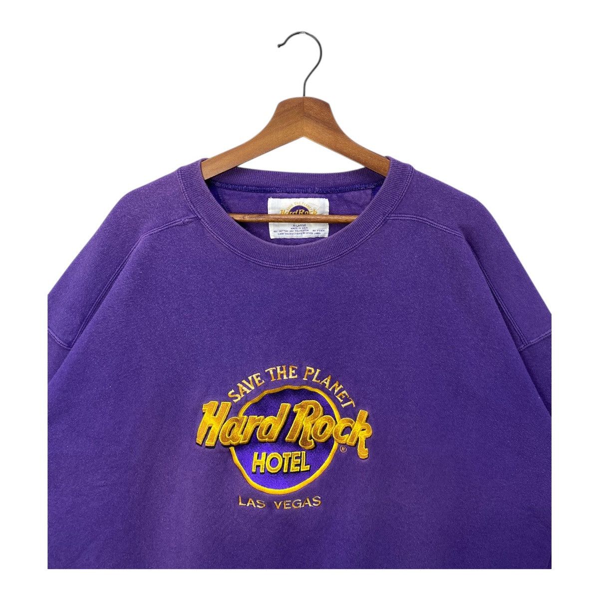 Hard Rock Cafe Vintage Hard Rock Hotel Las Vegas Sweatshirt Made In USA Size US XL / EU 56 / 4 - 2 Thumbnail