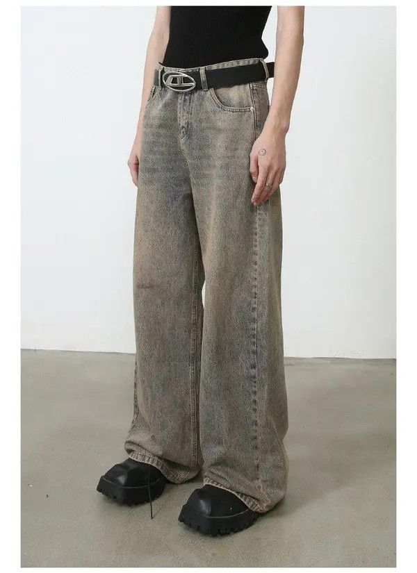 VIBE Faded Gray Flared Denim Jeans, Stack Jeans Size US 30 / EU 46 - 2 Thumbnail