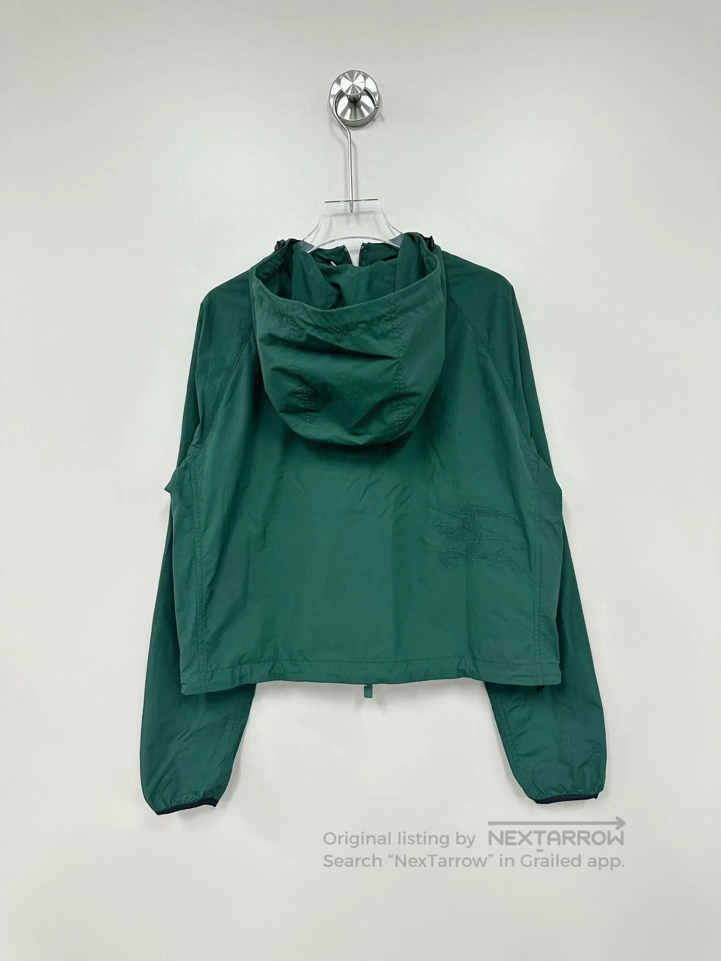 Burberry Burberry Green Back Embroidered Horse Logo Zipper Jacket| Size XS / US 0-2 / IT 36-38 - 2 Thumbnail